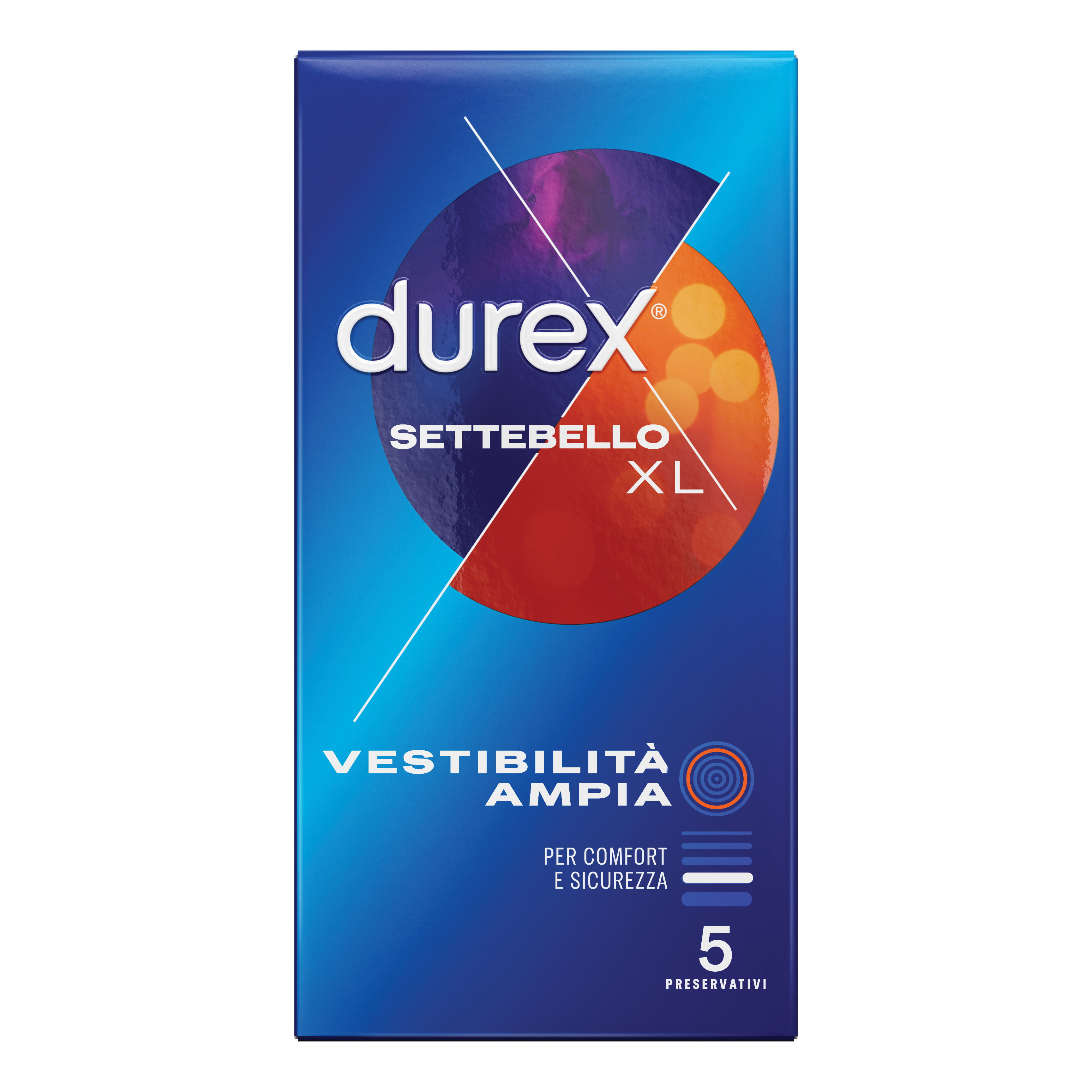 Durex Settebello XL Profilattici Extra Large 5 Pezzi