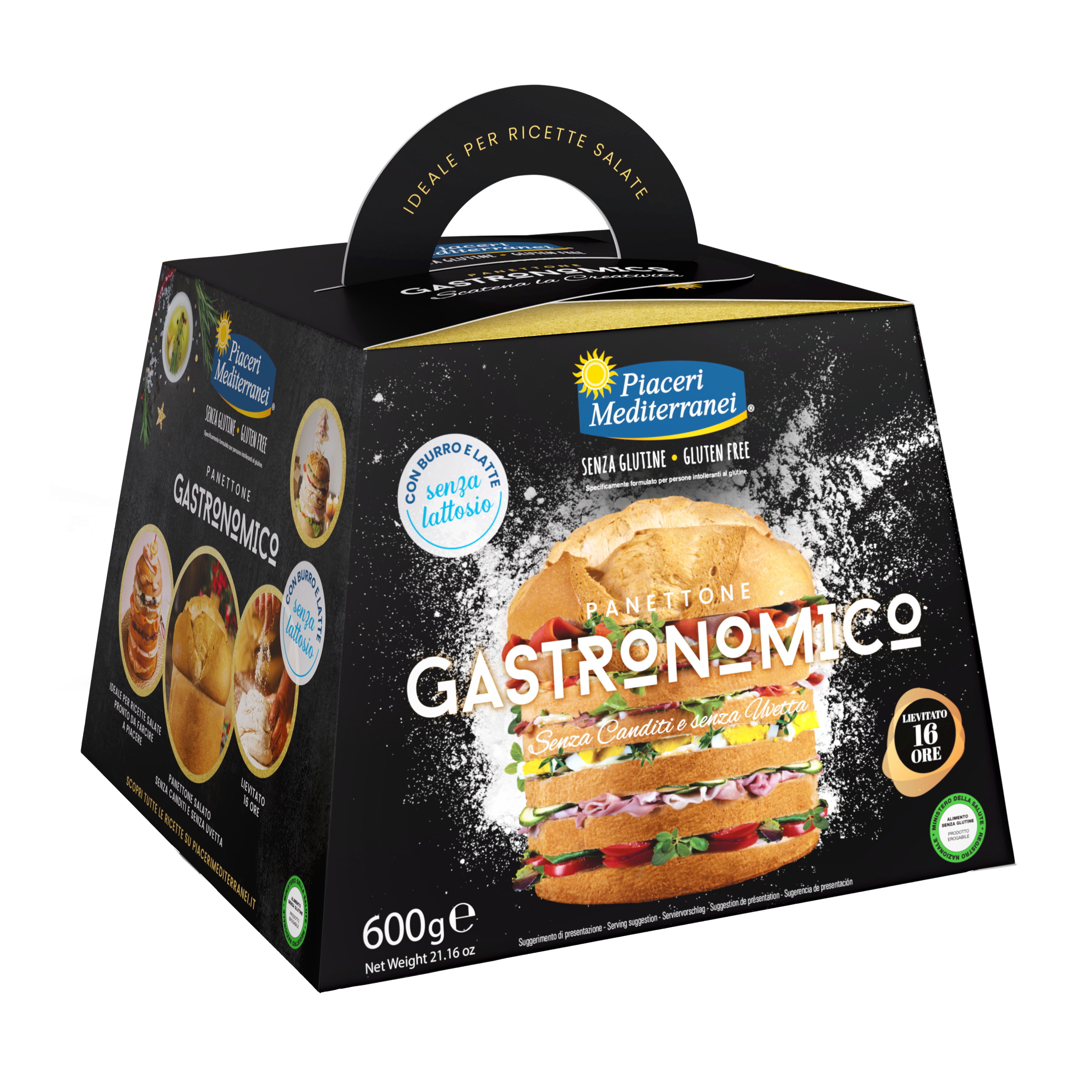 Piaceri mediterranei panettone gastronomico 600 g