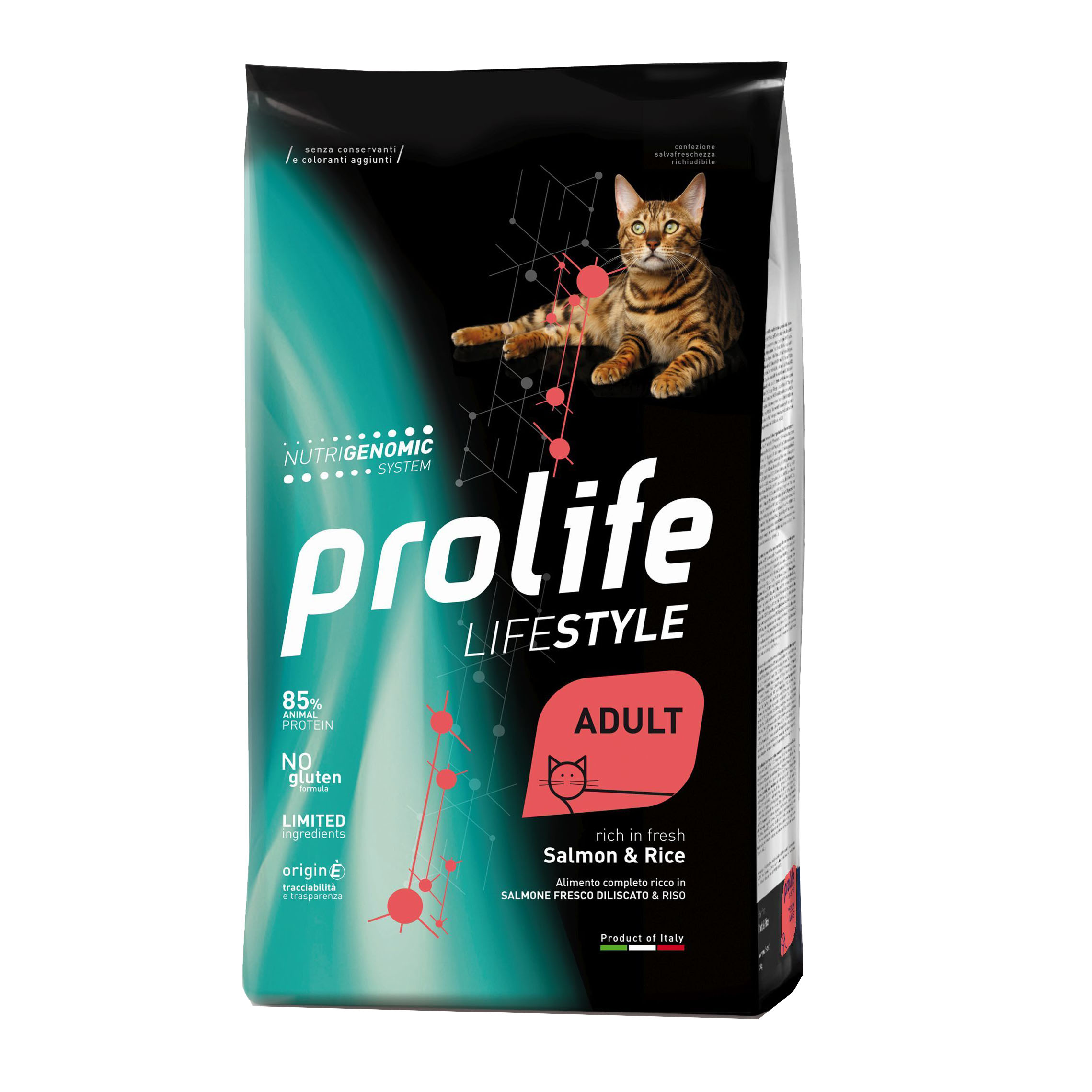 Prolife Gatto Lifestyle Adulto Salmone &amp; Riso 1,5 Kg