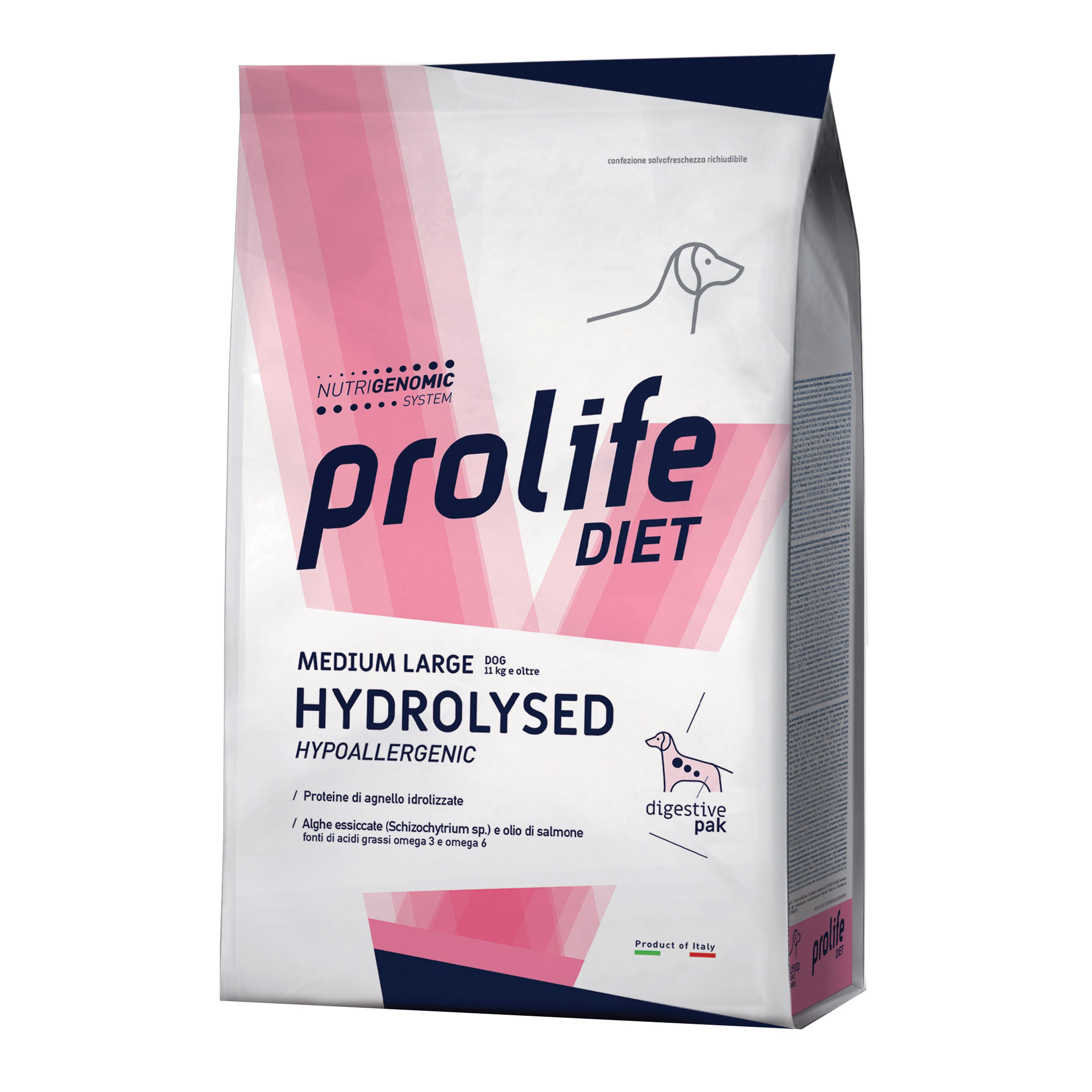 Prolife Cane Diet Hydrolised Medium&amp;Large Agnello 8 Kg