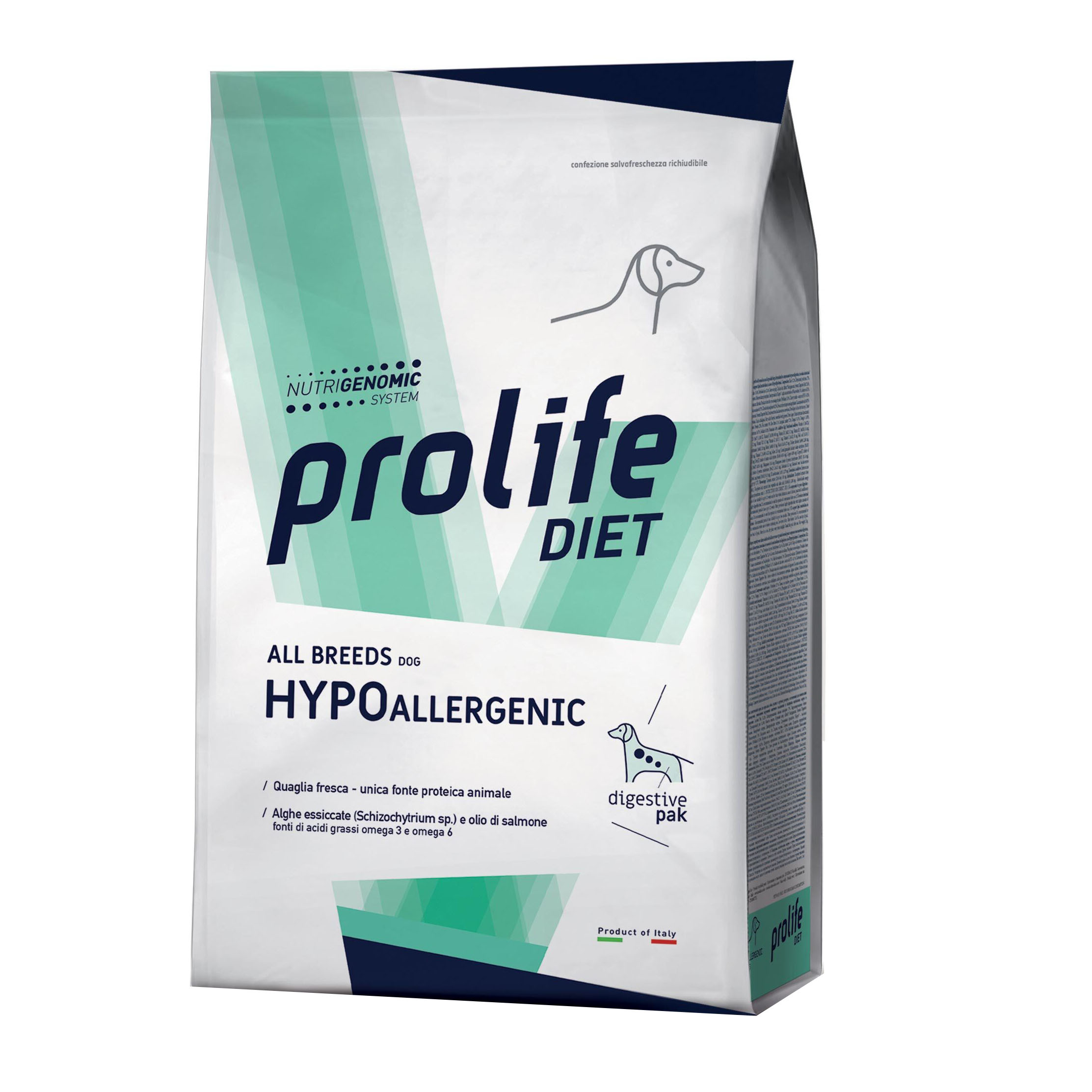Prolife Cane Diet Hypoallergenic Quaglia 8 Kg