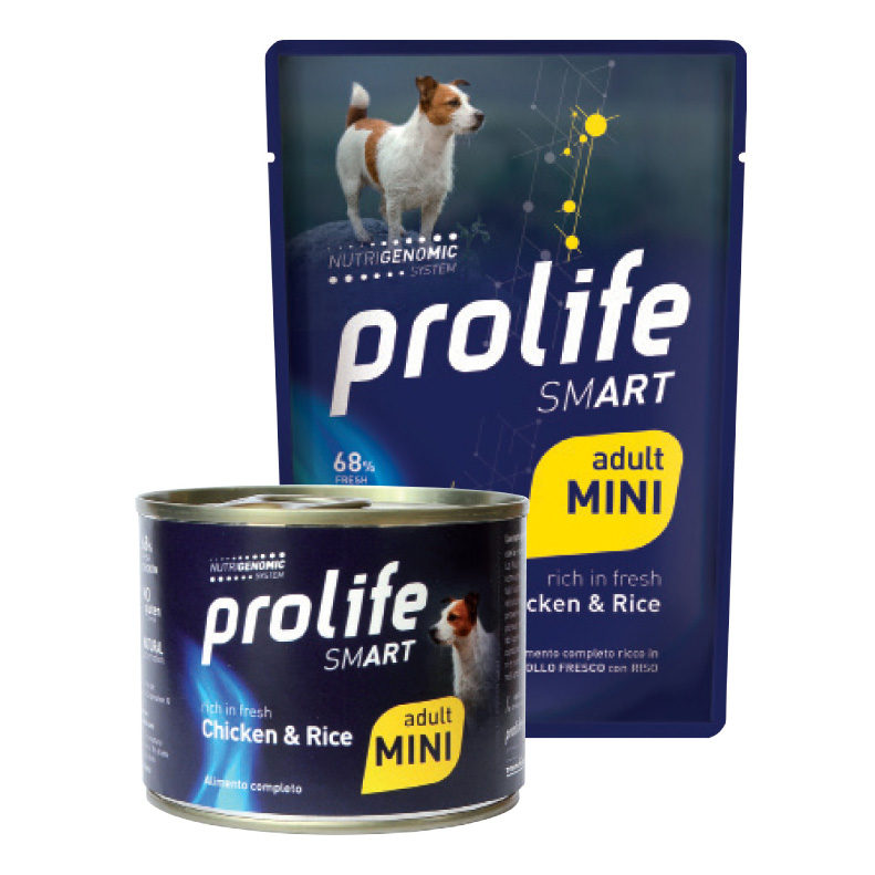 Prolife Cane Smart Adulto Mini Pollo &amp; Riso Busta 100 Gr