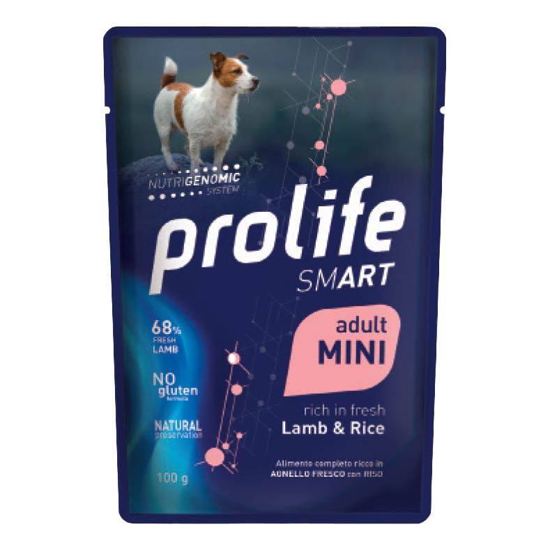 Prolife Cane Smart Adulto Mini Agnello &amp; Riso Busta 100 Gr