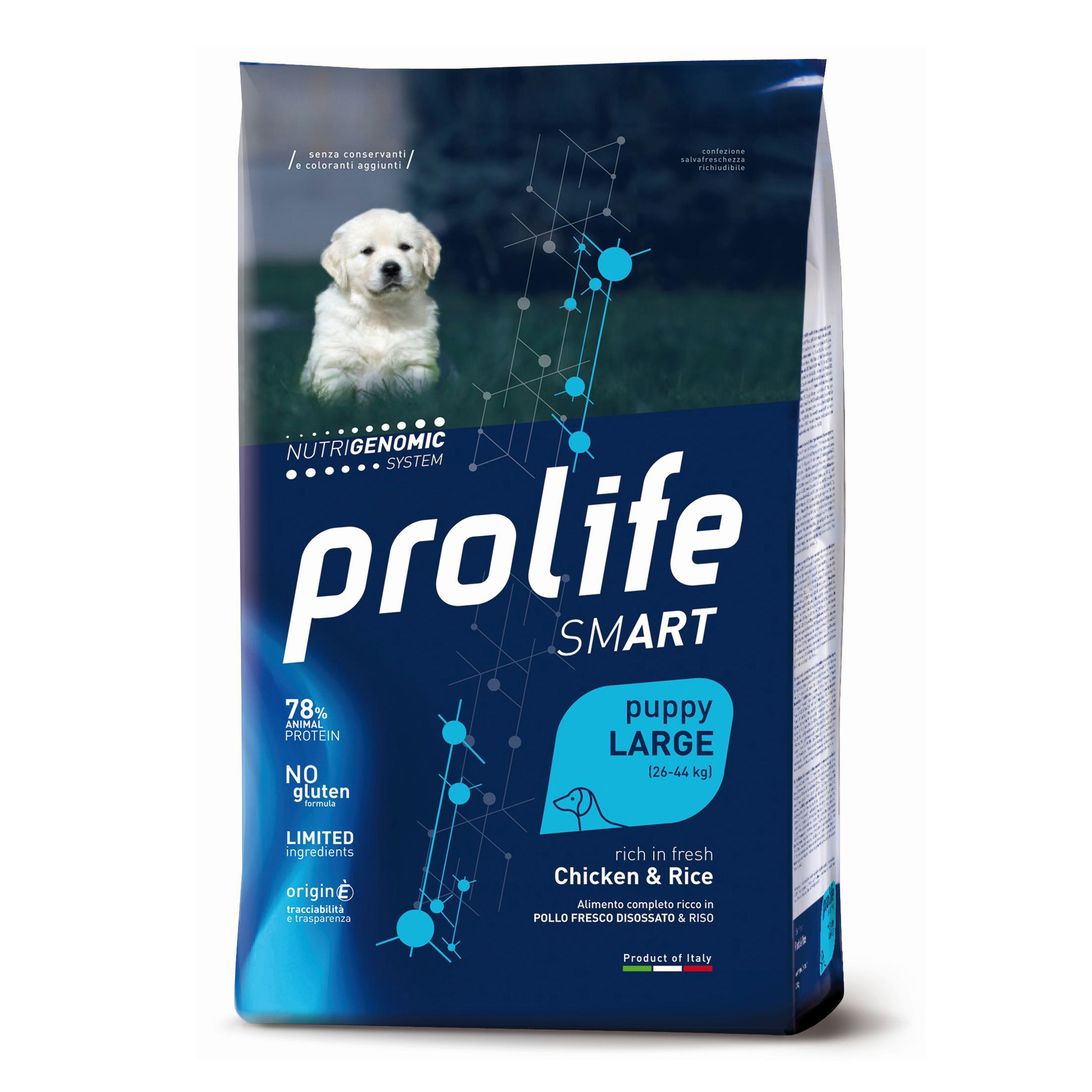 Prolife Cane Smart Puppy Large Pollo &amp; Riso 10 Kg