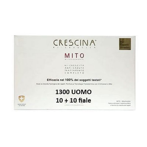 Crescina ri-crescita mito 1300 uomo tc 10+10 fiale 3,5 ml