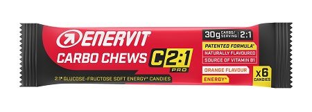 Enervit Carbo Chews C2:1 Pro Caramelle Gommose Energetiche 34g