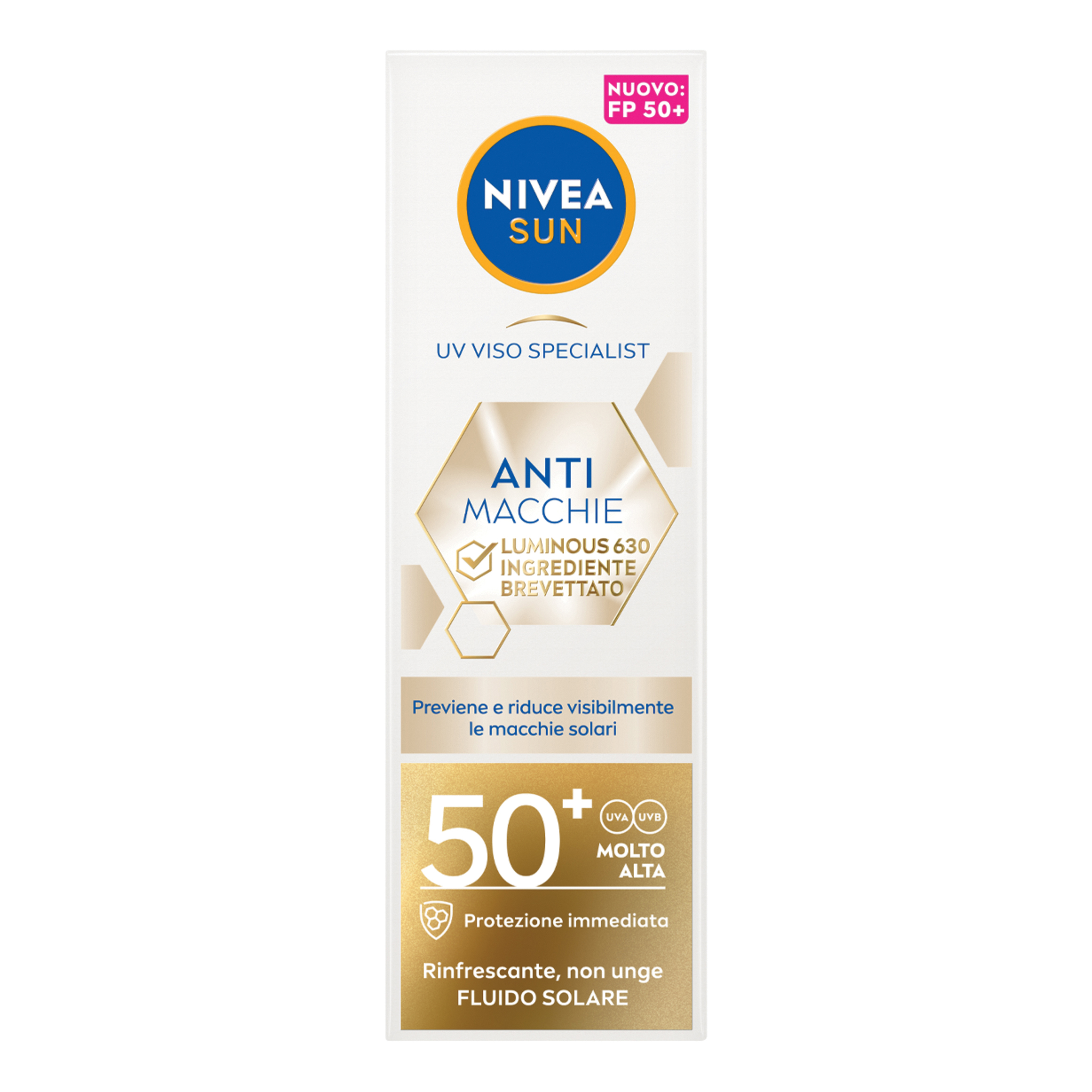 Nivea sun crema viso solare luminous 60 fp50 40 ml