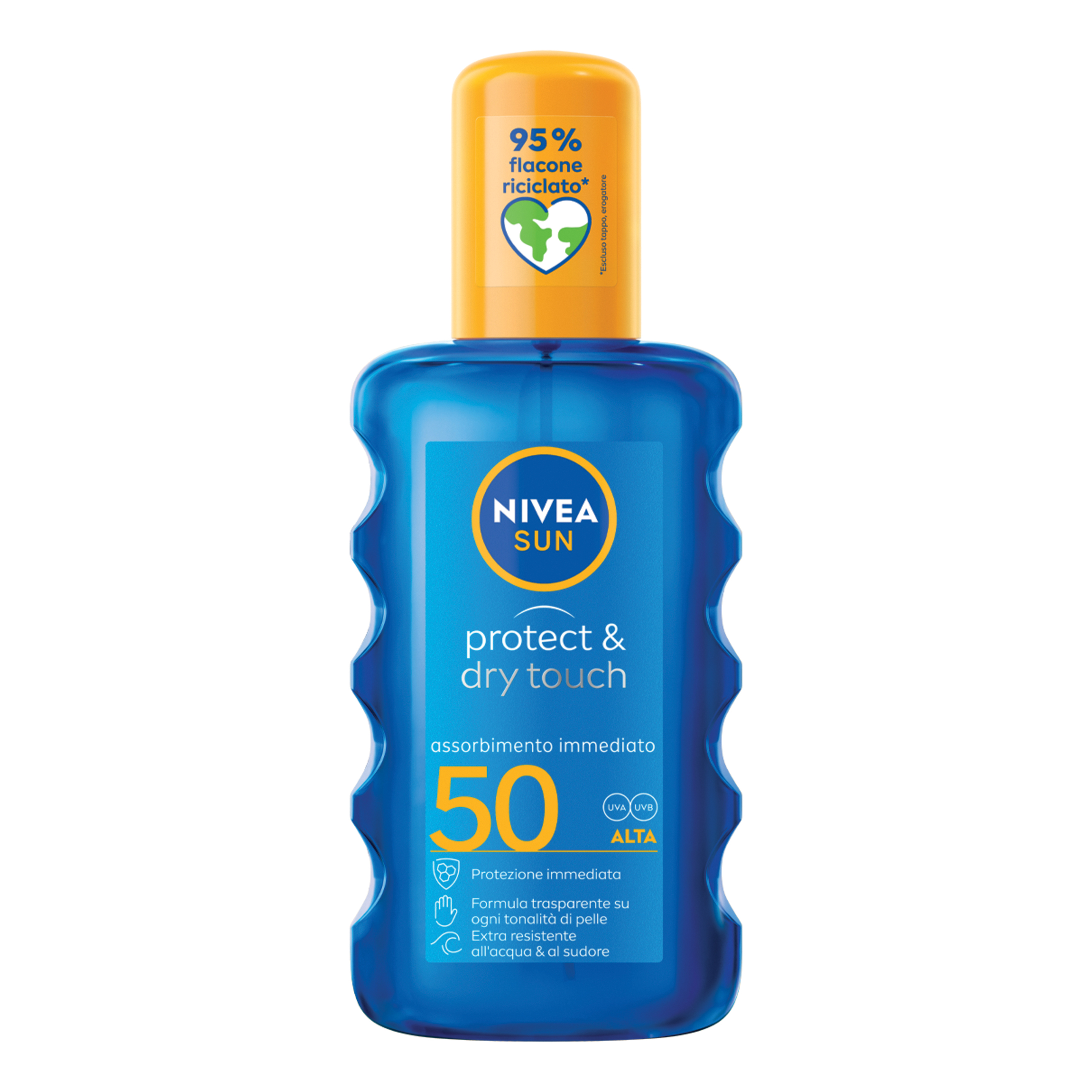Nivea sun protect &amp; dry touch spray solare fp50 200 ml