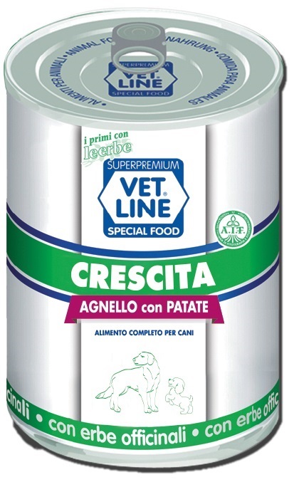 Vet line crescita agnello con patate 400 g