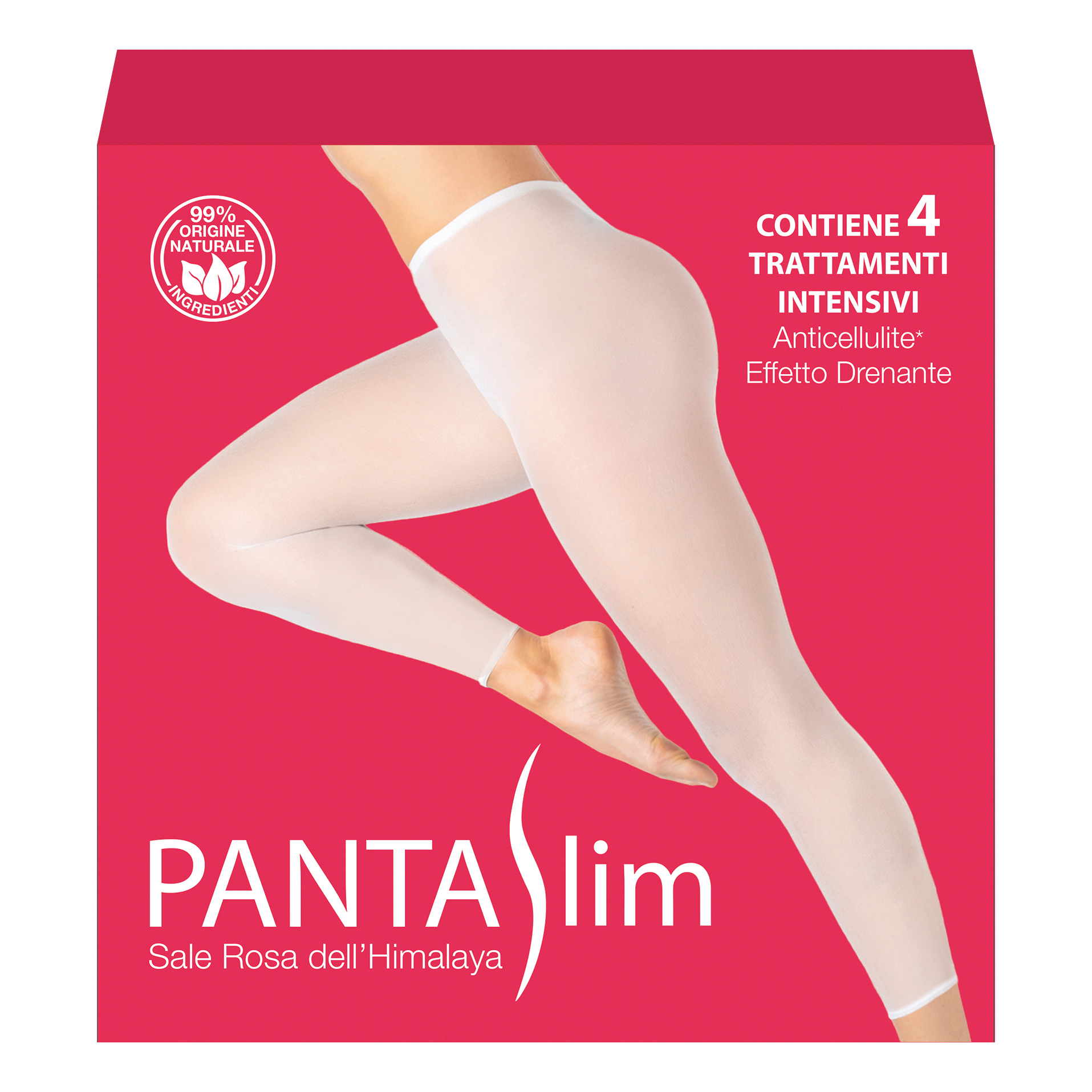 Pantaslim collant trattamento intensivo anticellulite effetto drenante kit 4 pezzi