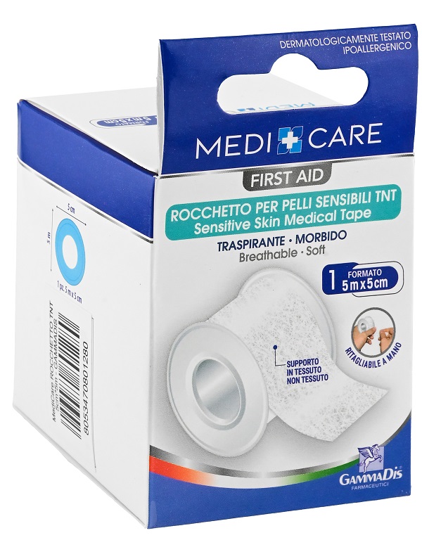 Cerotto in rocchetto medicare tnt bianco 500x5 cm