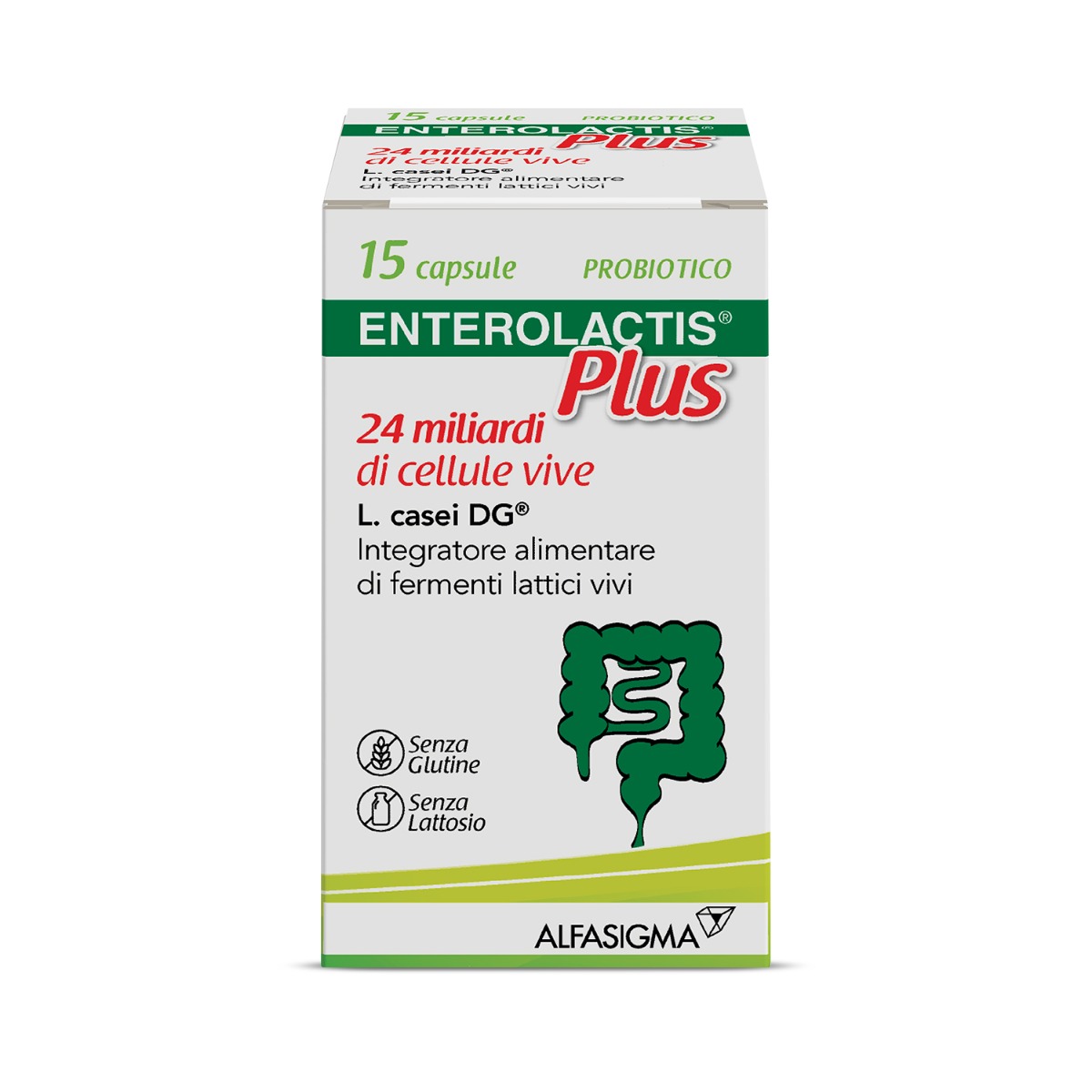 Enterolactis Plus Integratore Fermenti Lattici 15 Capsule