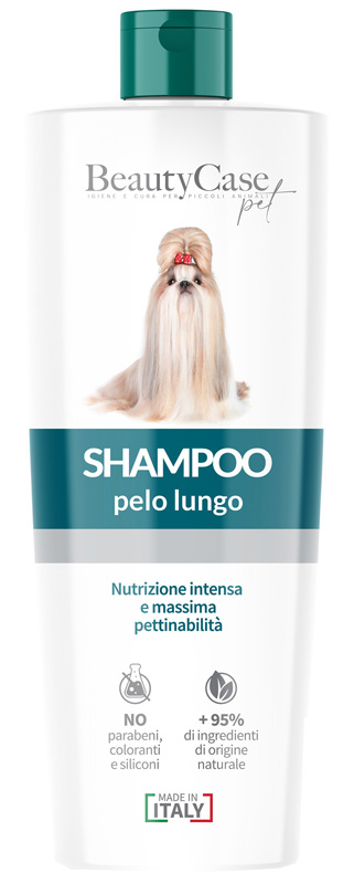 Beautycase pet shampoo pelo lungo flacone