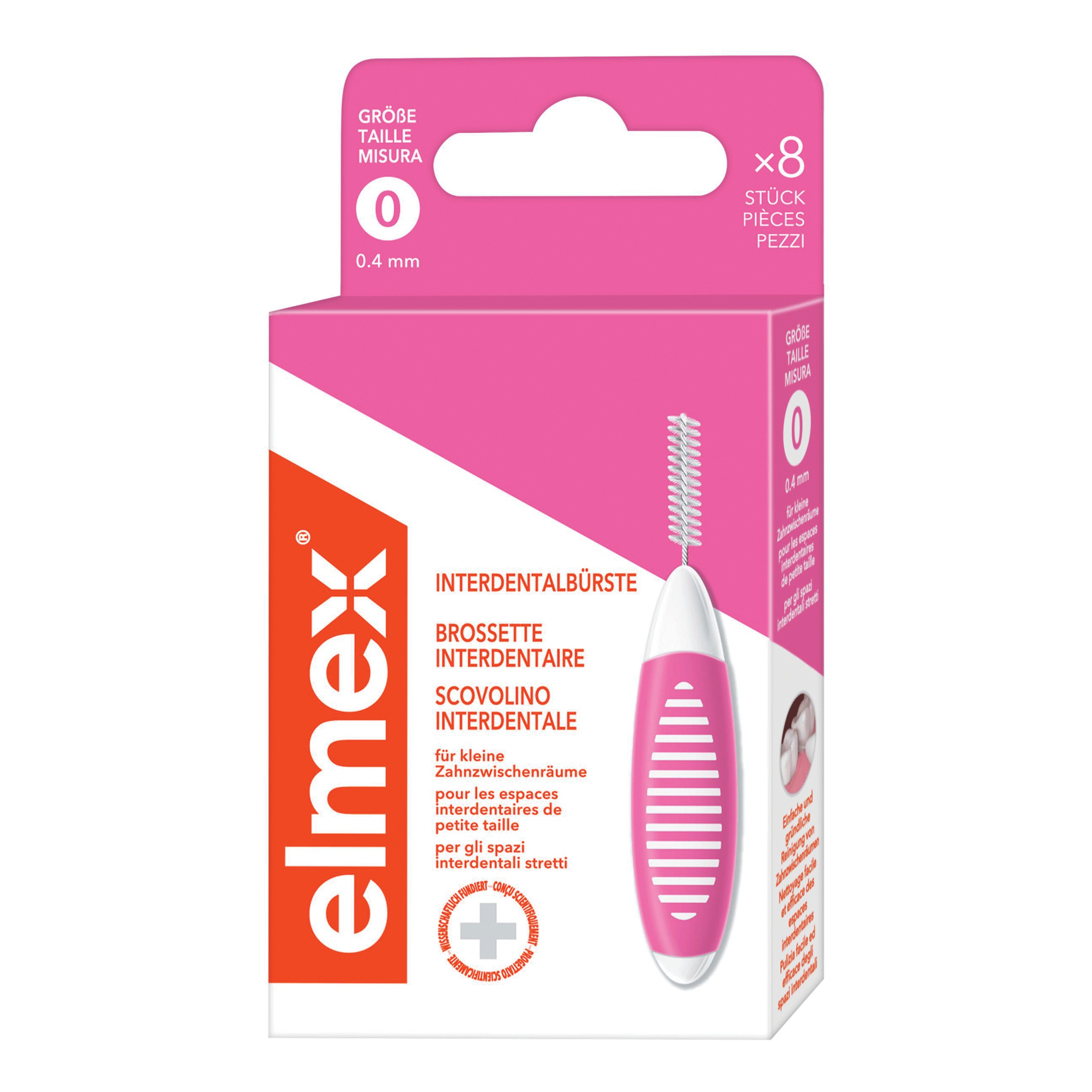 Elmex interdental brush pink 0,4mm 8 pezzi