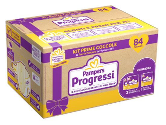 Pampers Progressi Trio Poe 84 Pezzi