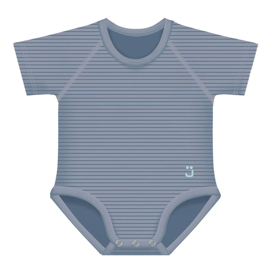 J bimbi body 0-36m bio cotton 4season righe blu