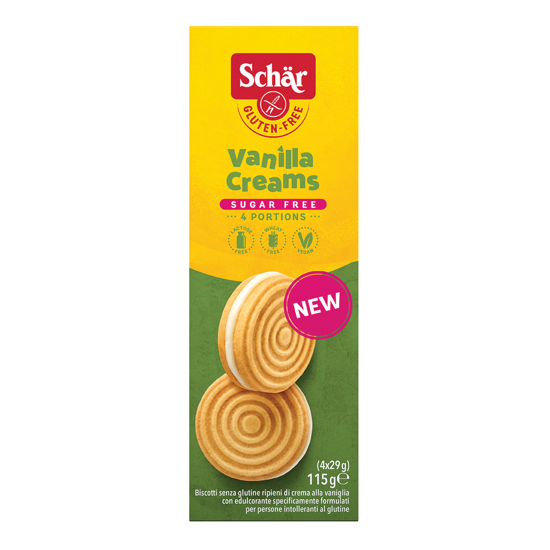 Schar sugar free vanilla creams 115 g