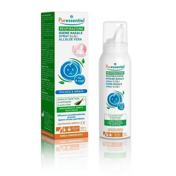 Puressentiel spray igiene nasale bebe aloe 120 ml