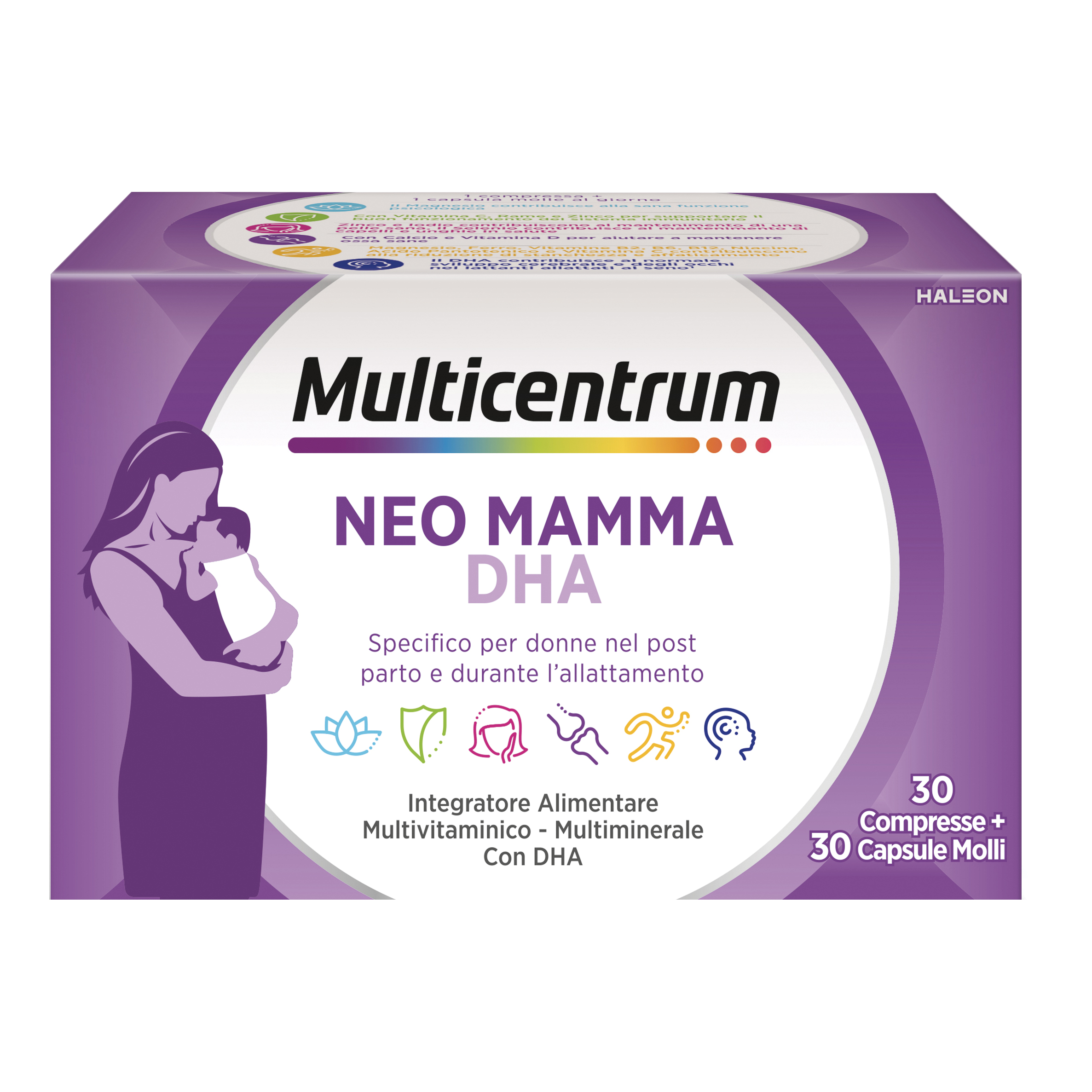 Multicentrum neo mamma dha 30 compresse + 30 capsule molli