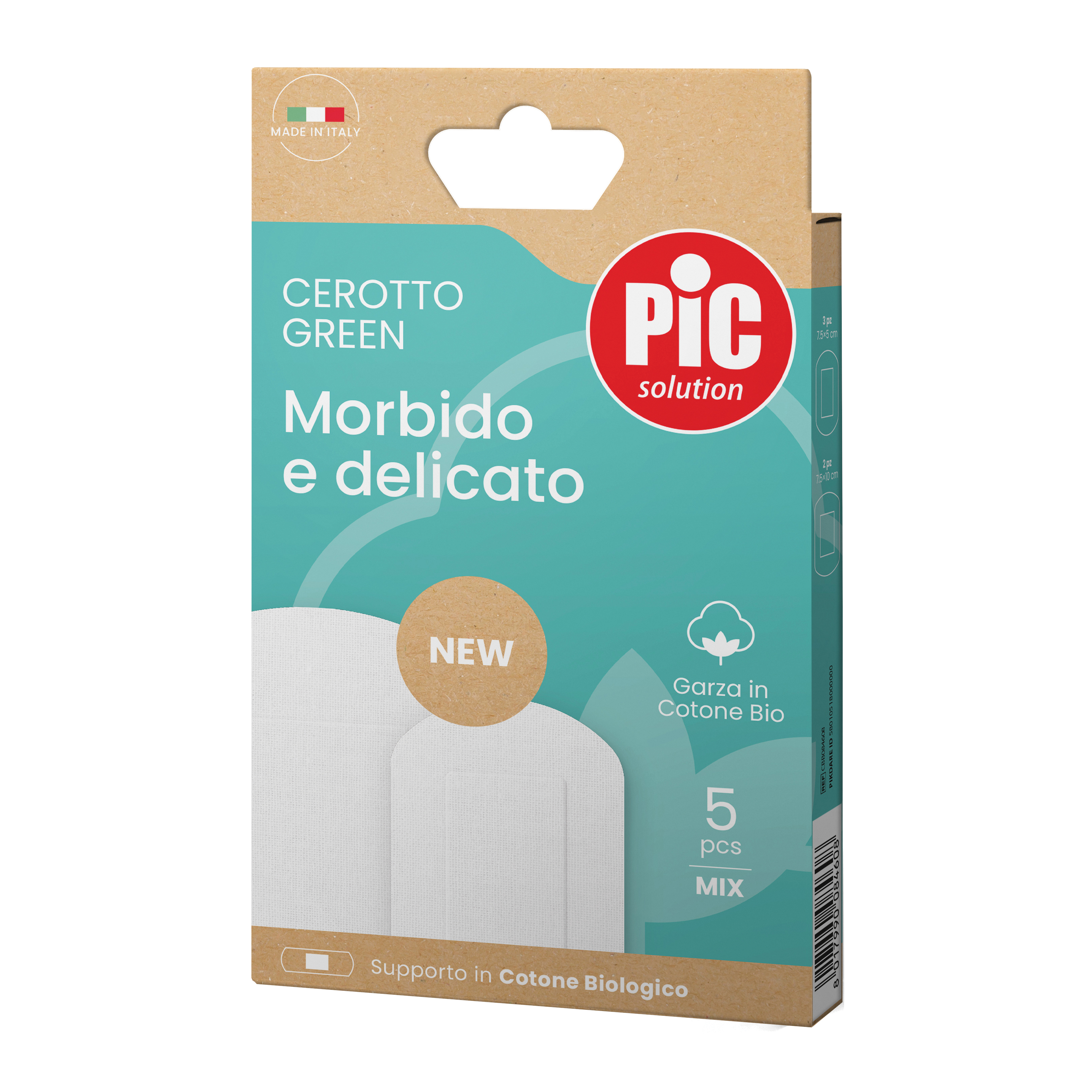 Cerotto green cotone bio mix 5 pezzi