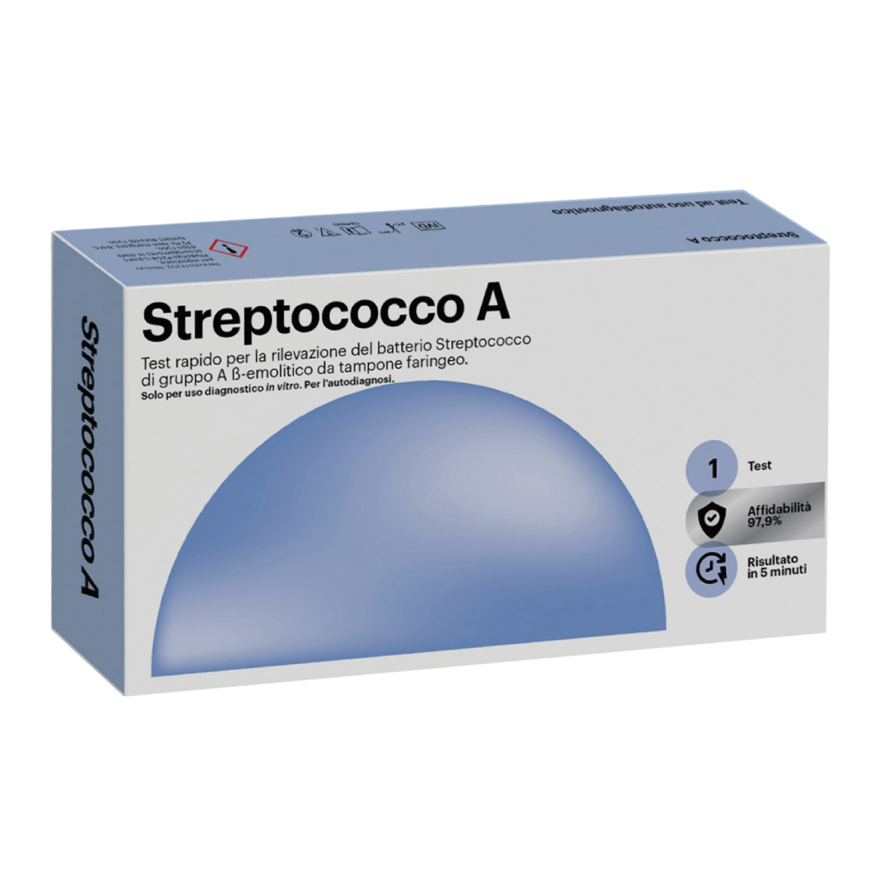 Test one step strep a determinazione qualitativa antigeni streptococco a in tampone faringeo autodiagnostico