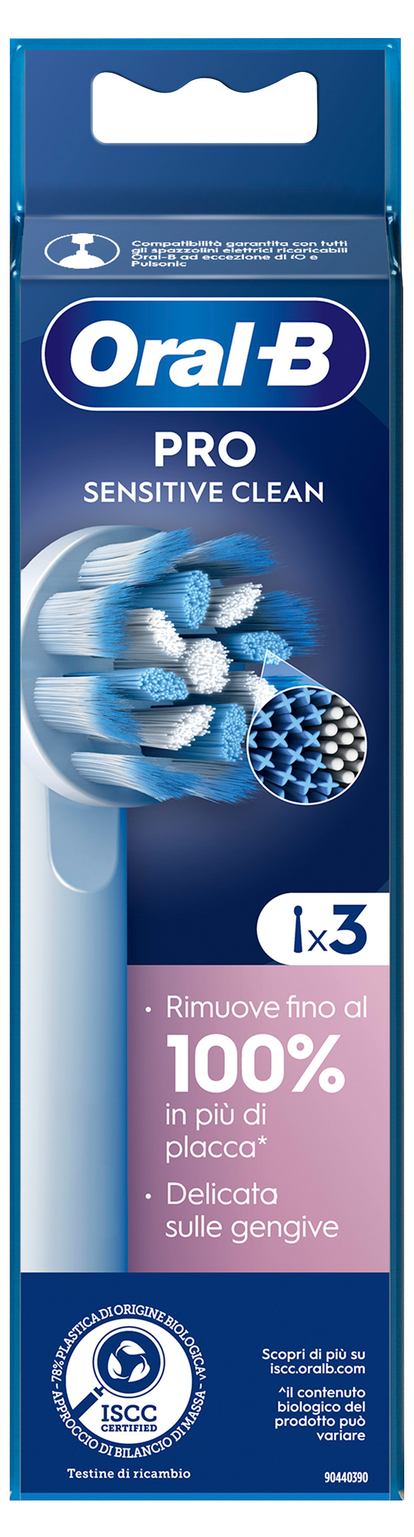 Oral-B Power Refill EB50 Sensitive Clean 5 Testine Di Ricambio