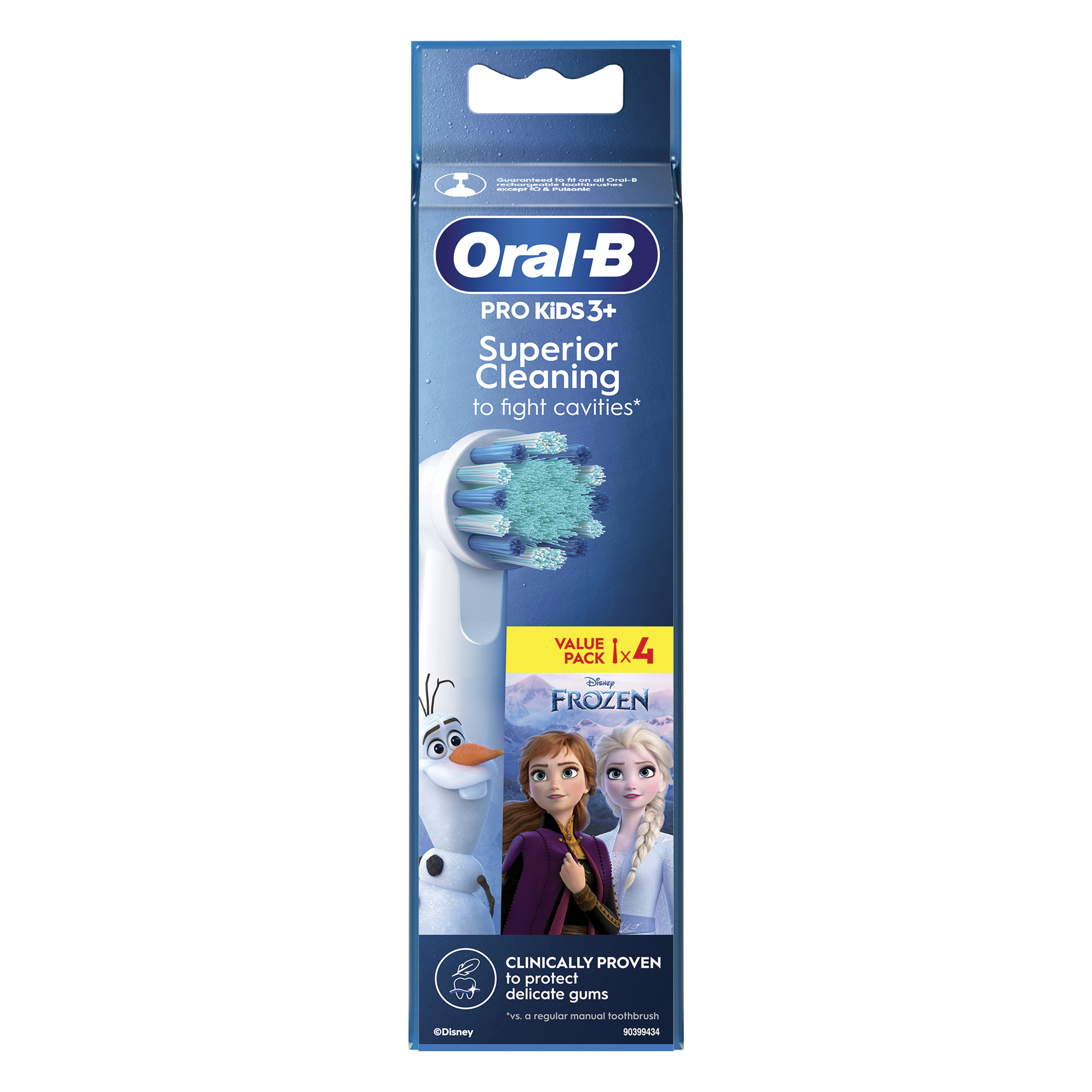 Oral-B Testine Di Ricambio Pro Kids Con Disney Frozen 4 Pezzi