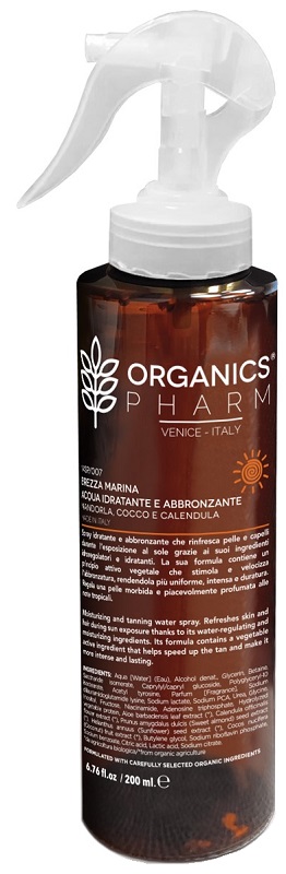 Organics pharm acqua sublimatrice idrata e abbronza 200 ml