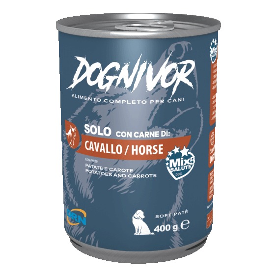 Dognivor Cavallo, Patate &amp; Carote 400 Gr