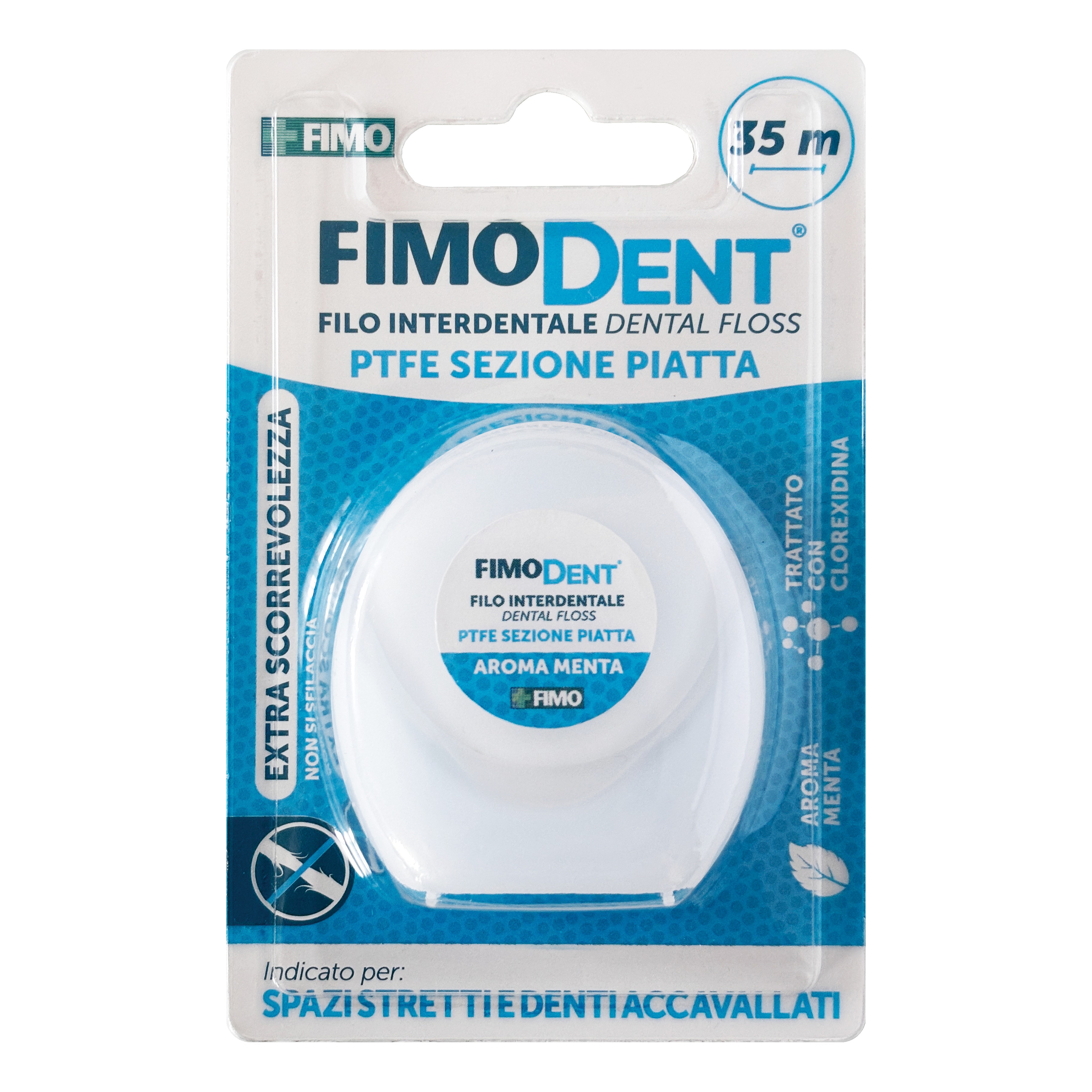 Fimodent filo interdentale ptfe piatto 35m