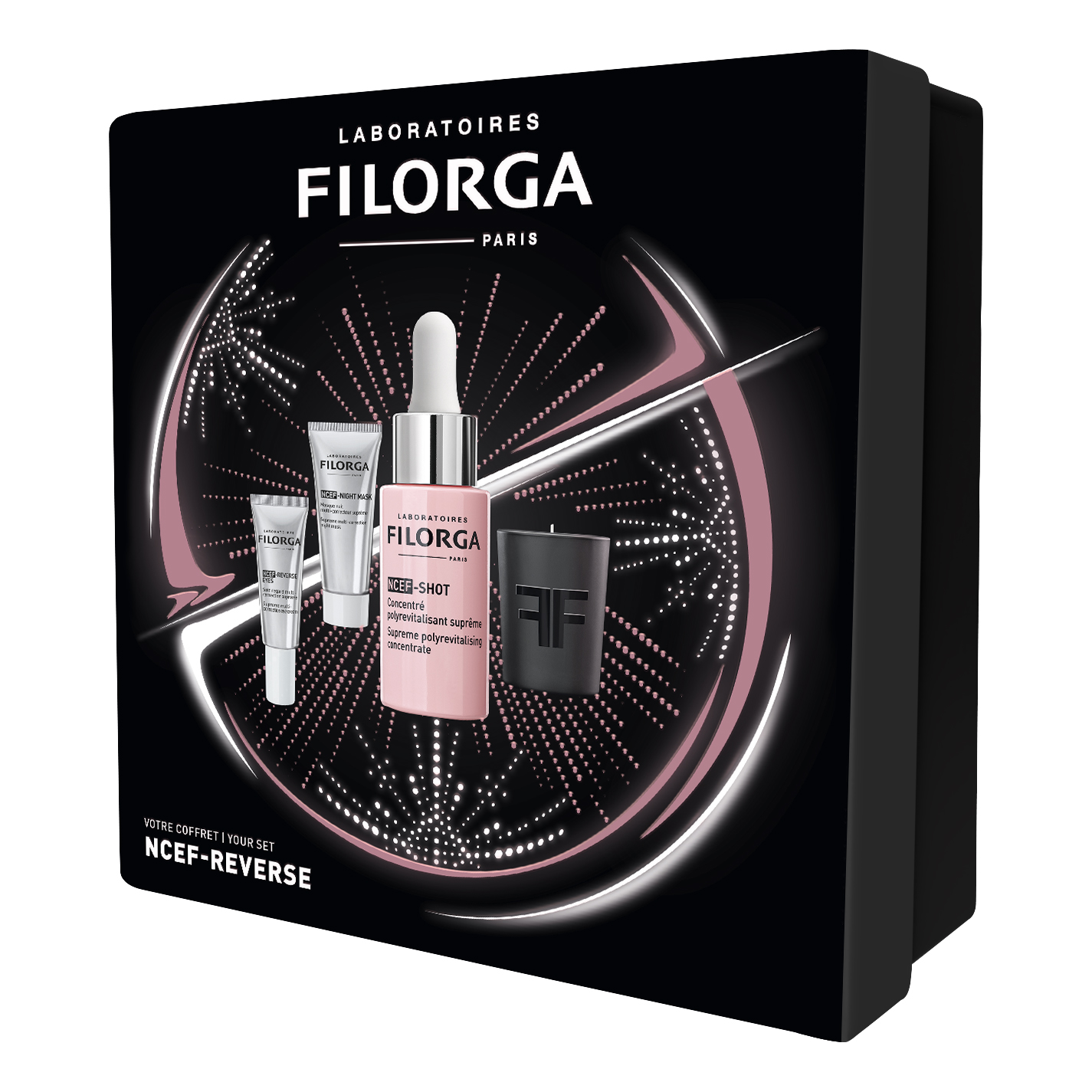 Filorga Cofanetto Xmas Ncef Trattamento D’Urto Anti-Invecchiamento Candela in Regalo