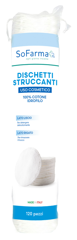 Sofarmapiu' dischetti struccanti 120 pezzi