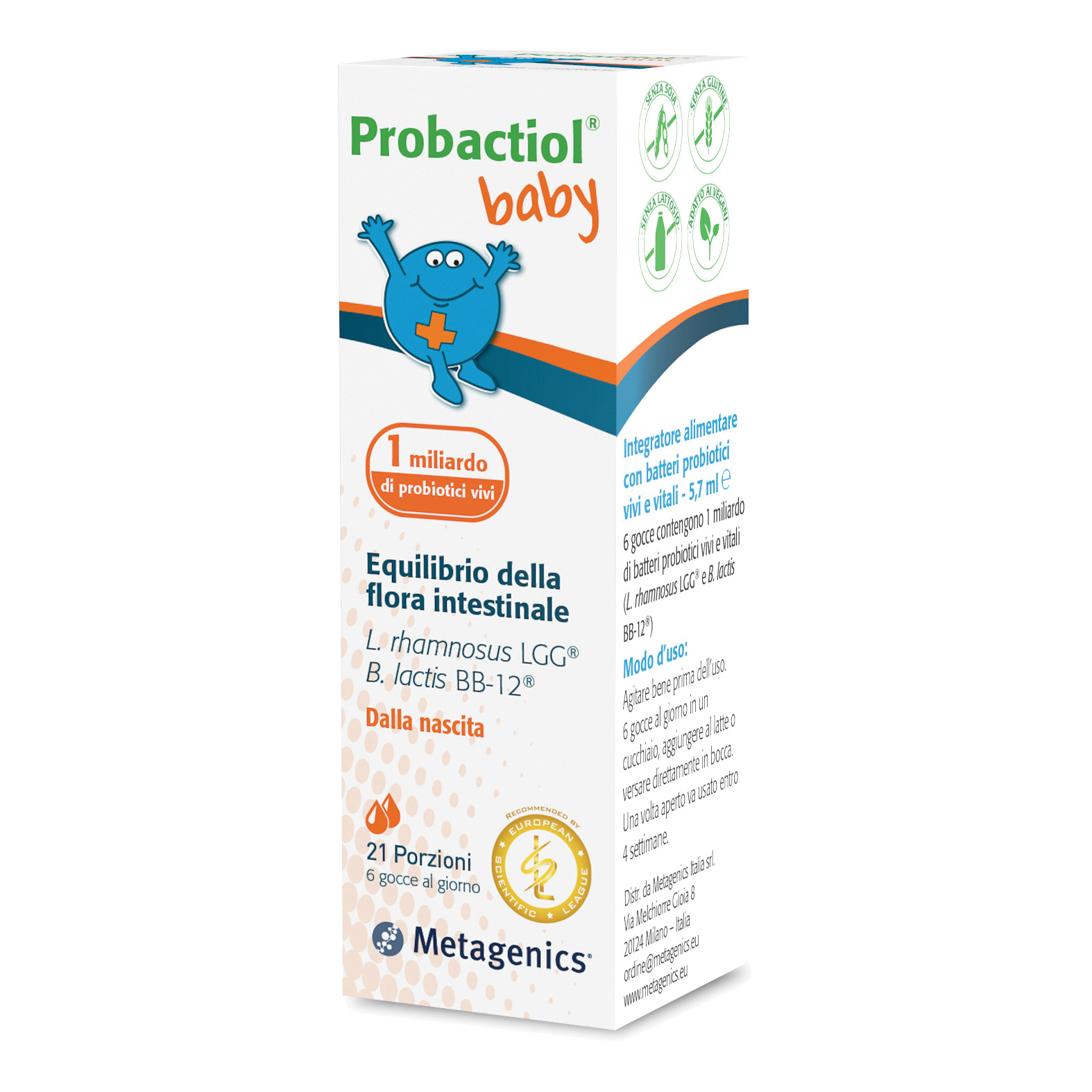 Probactiol Baby Gocce 21 Porzioni 5 ml