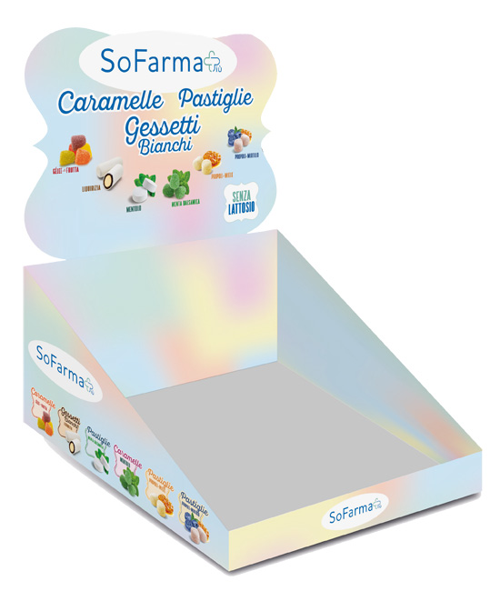 Sofarmapiu' expo vuoto caramelle 6x3 pezzi