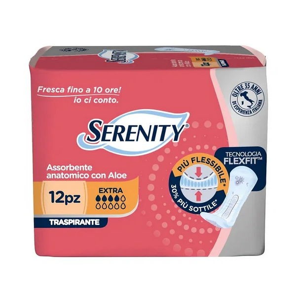 Pannolone incontinenza sagomato serenity anatomico iociconto light extra 12 pezzi