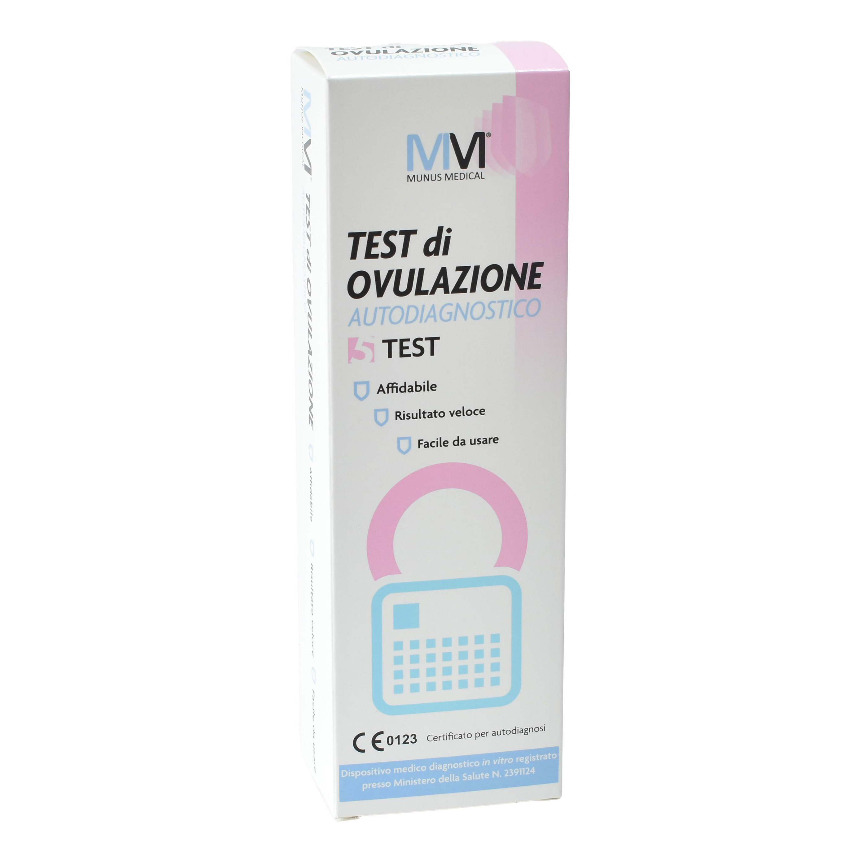 Munus medical test autodiagnostico di ovulazione 5 pezzi