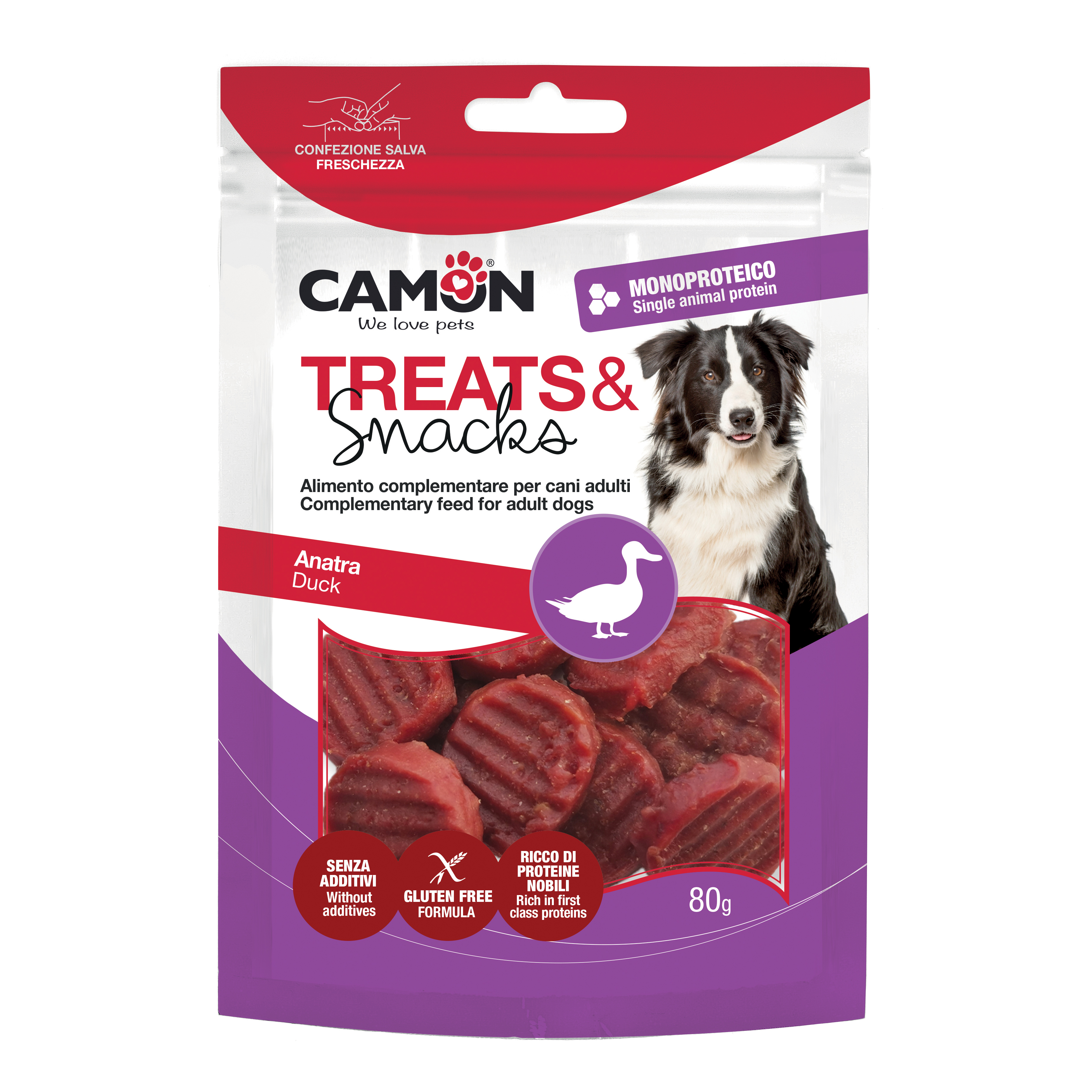 Treats&amp;snacks monetine anatra grigliate 80 g