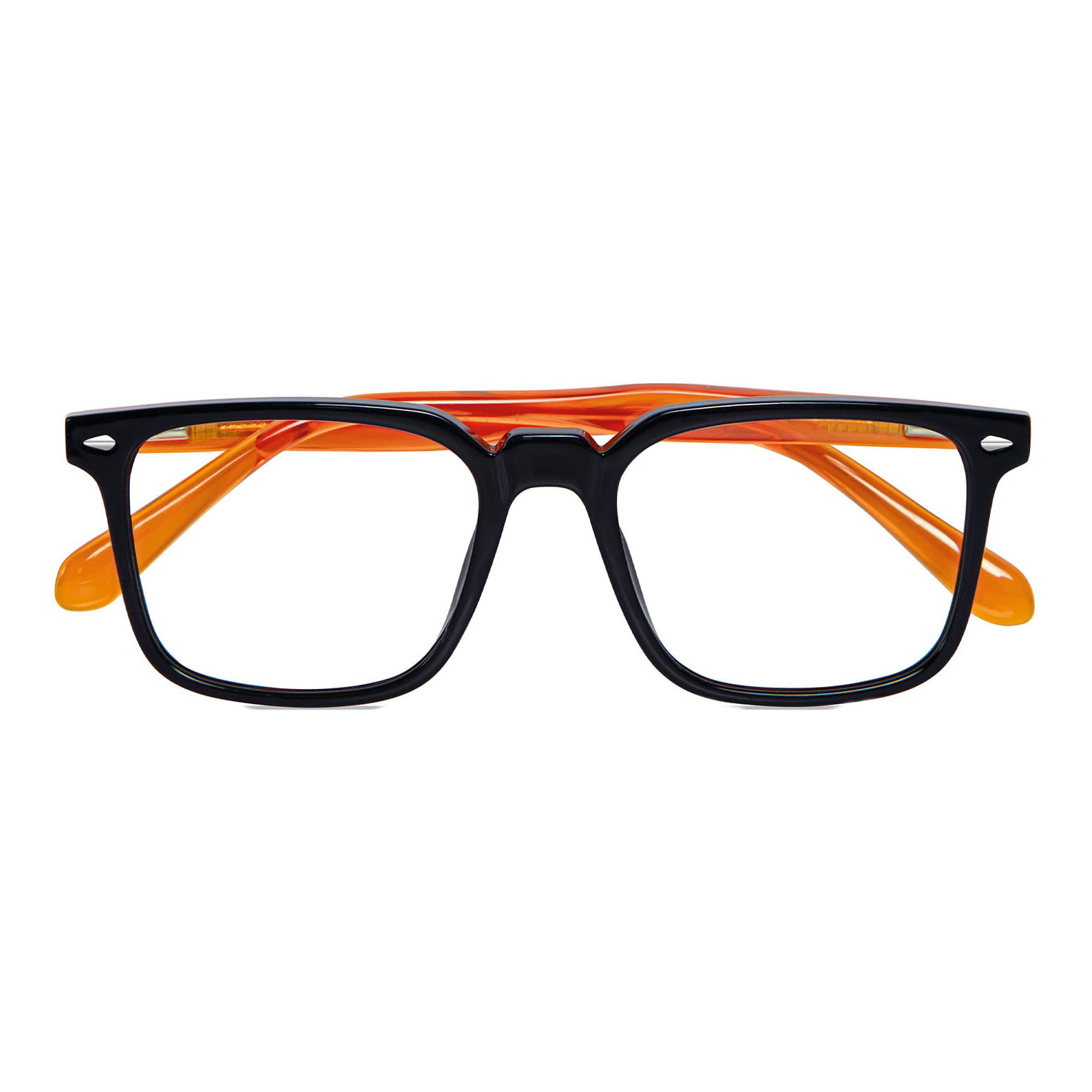 Occhiale da lettura premontato twins gold tahiti nero-arancione +2,50 diottrie