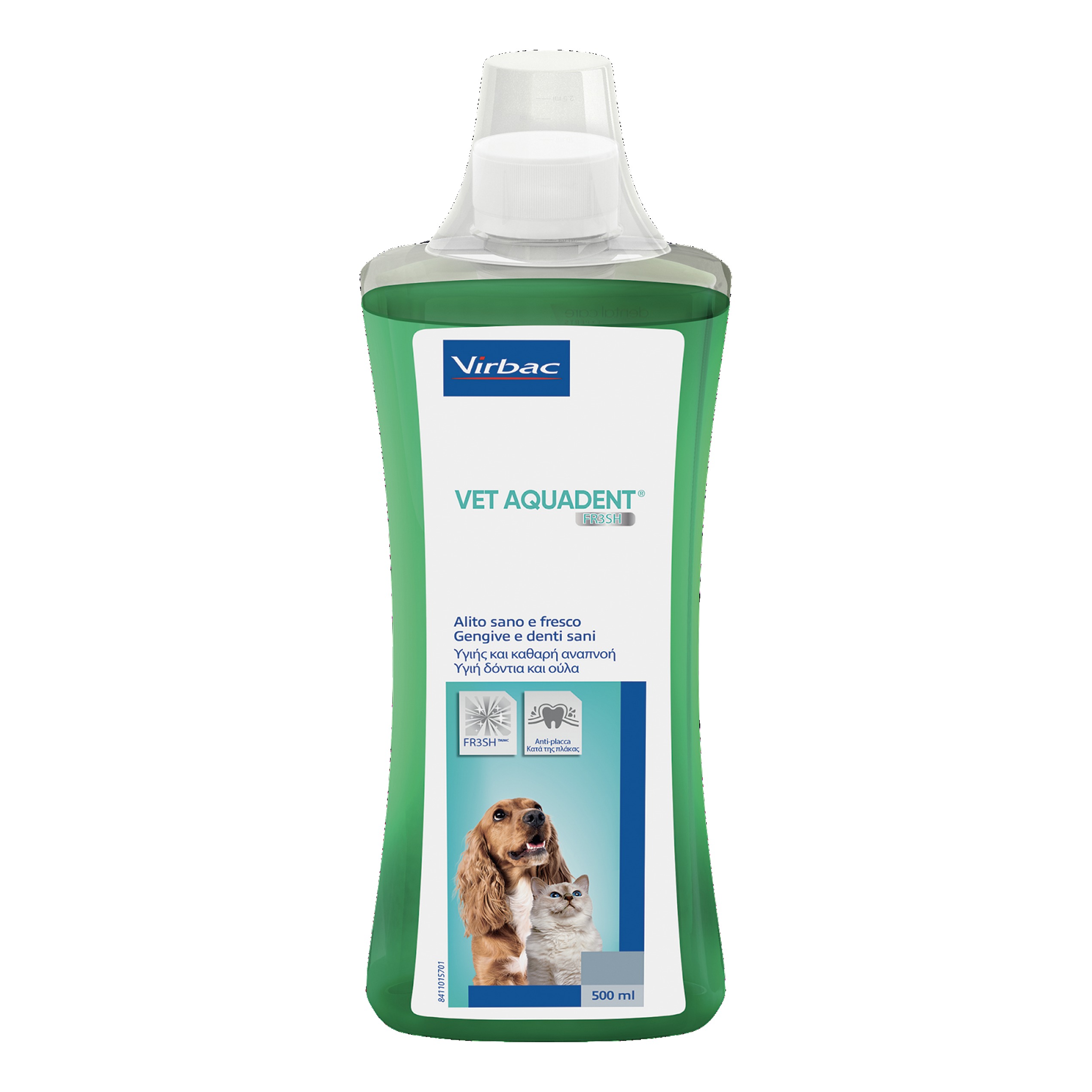 Virbac Vet Aquadent Fresh Igiene Dentale Cani/Gatti 500ml