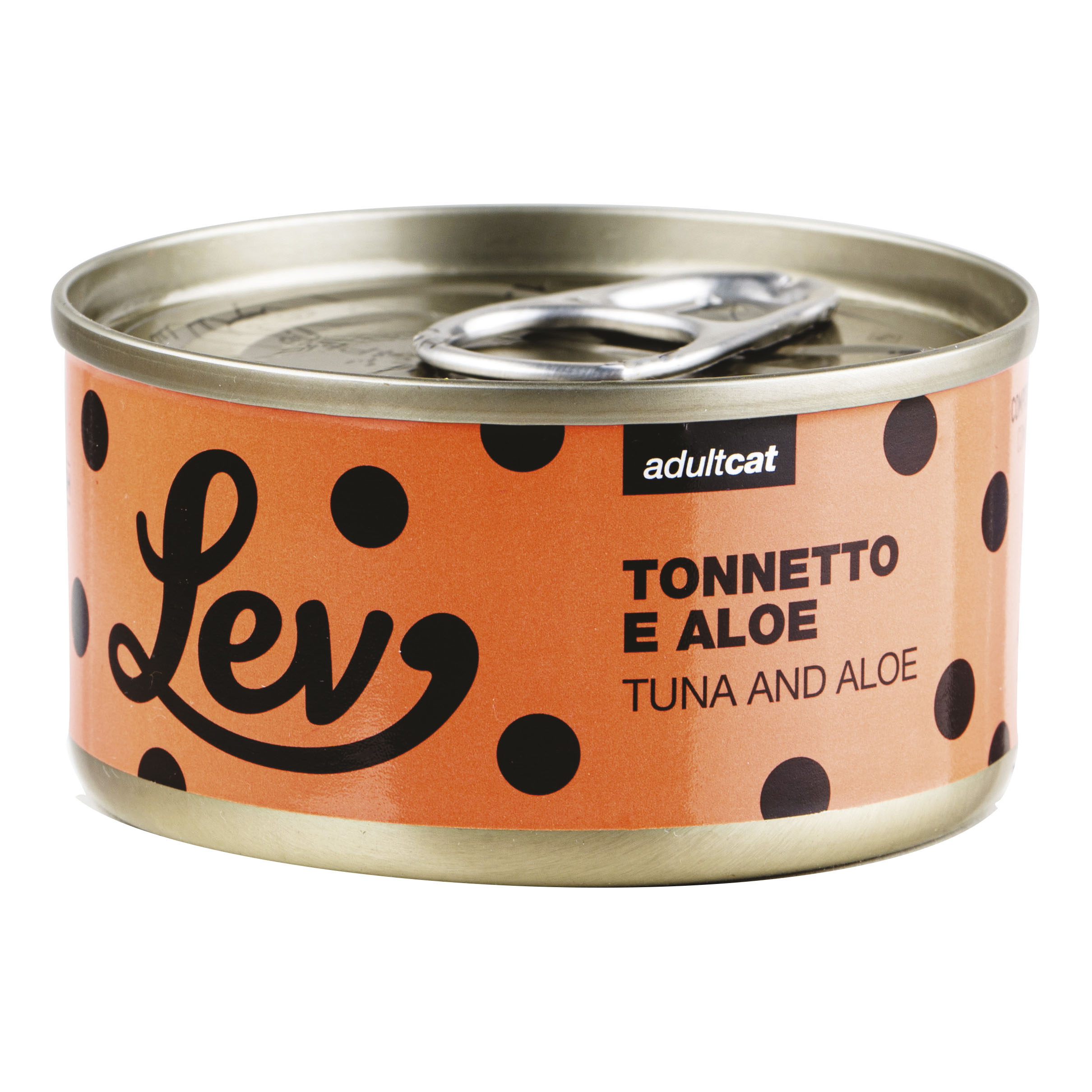Lev Gatto Lattina In Acqua Di Cottura Adulto Tonnetto &amp; Aloe 70 Gr