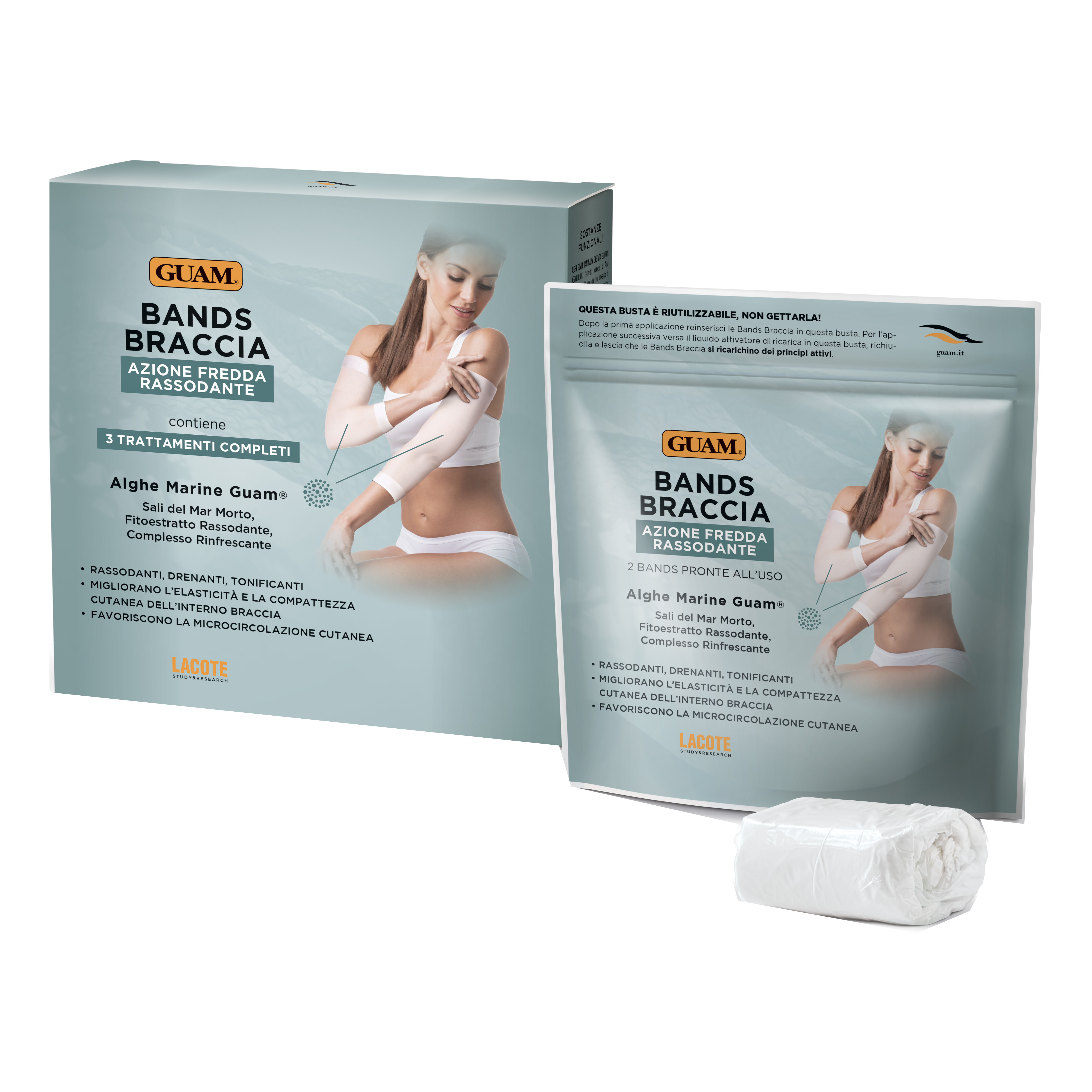 Guam bands braccia pronte uso + 2 ricariche da 45 ml