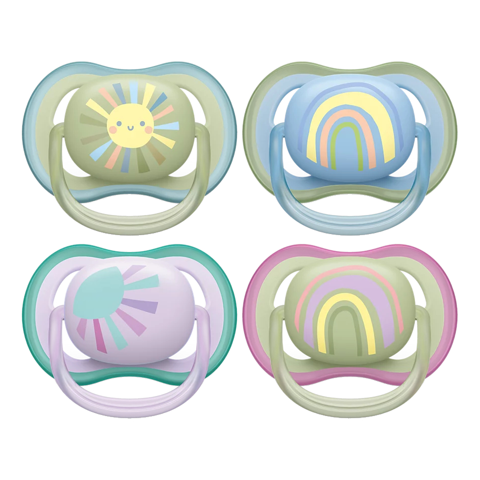 Succhietto avent ultra air 0-6m mixed rosa sole/arcobaleno