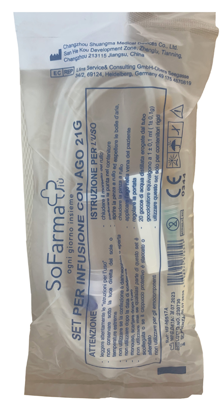 Deflussore con ago gauge 21 sofarmapiu'