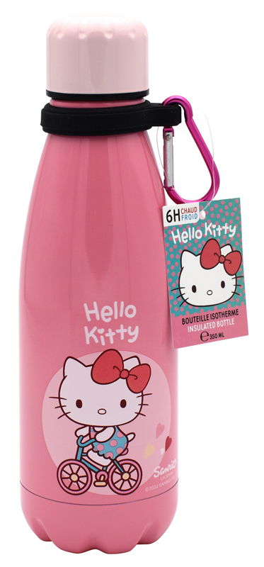 Take care hello kitty ss bottle with hook 350 ml