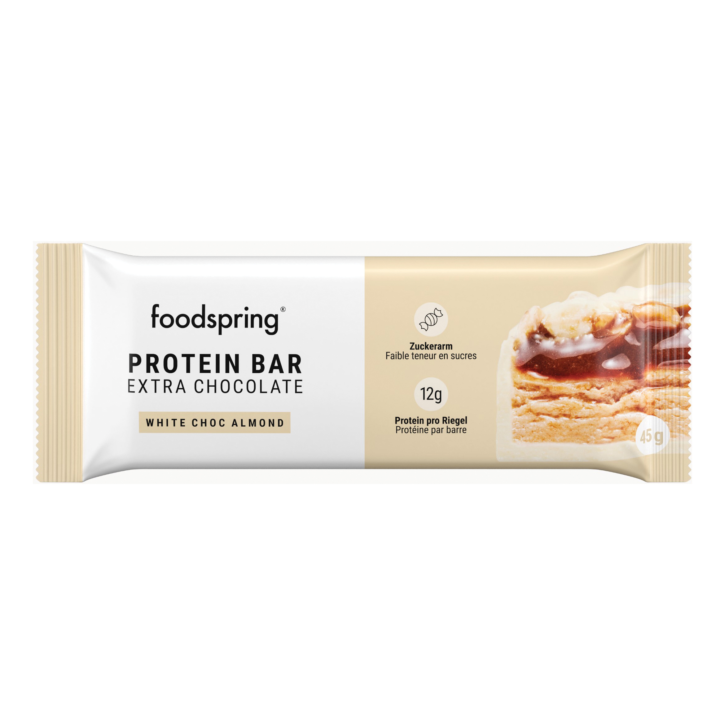 Protein bar extra chocolate white chocolate almond 45 g