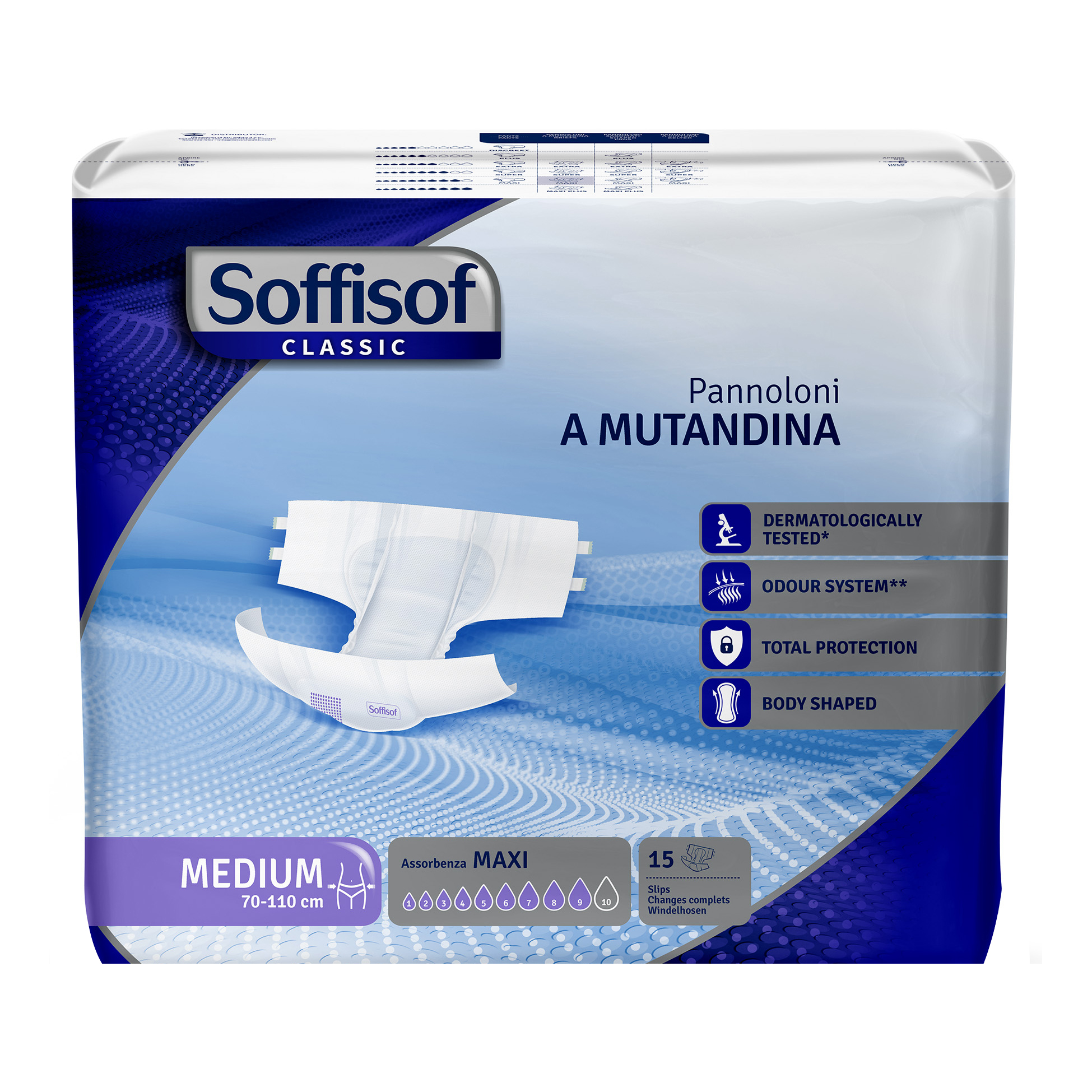 Pannolino mutandina soffisof classic maxi m 15 pezzi