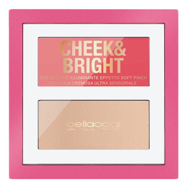 BELLAOGGI - Cheek&amp;Bright - Palette Blush&amp;Illuminante In Crema N.001 Pink Shy