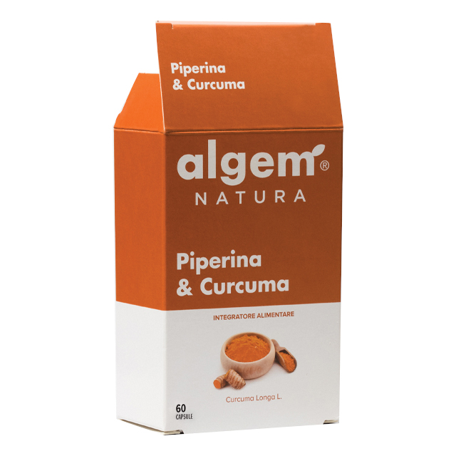 Piperina & Curcuma Algem Natura 60 Capsule