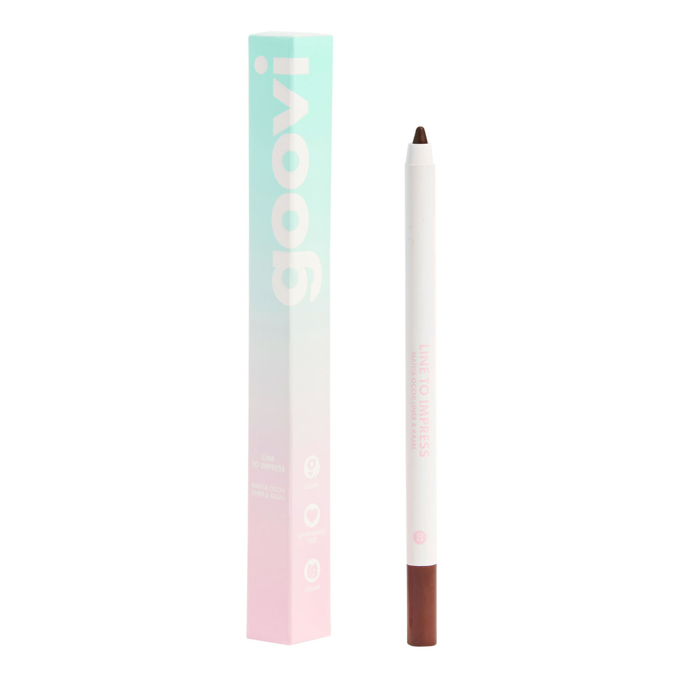 Goovi matita occhi liner &amp; kajal 02 brown