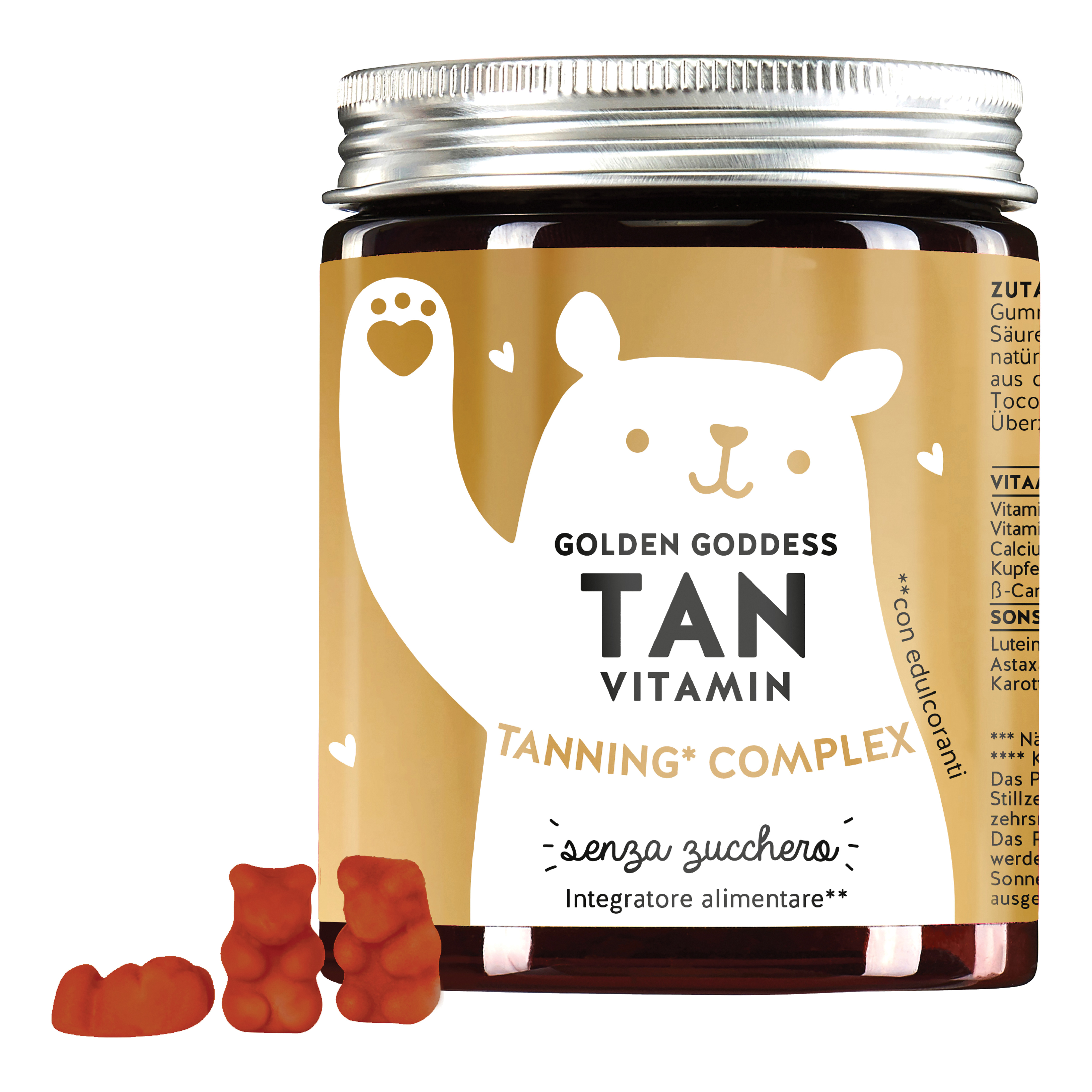 Golden Goddess Tan Vitamin 45 Caramelle Gommose